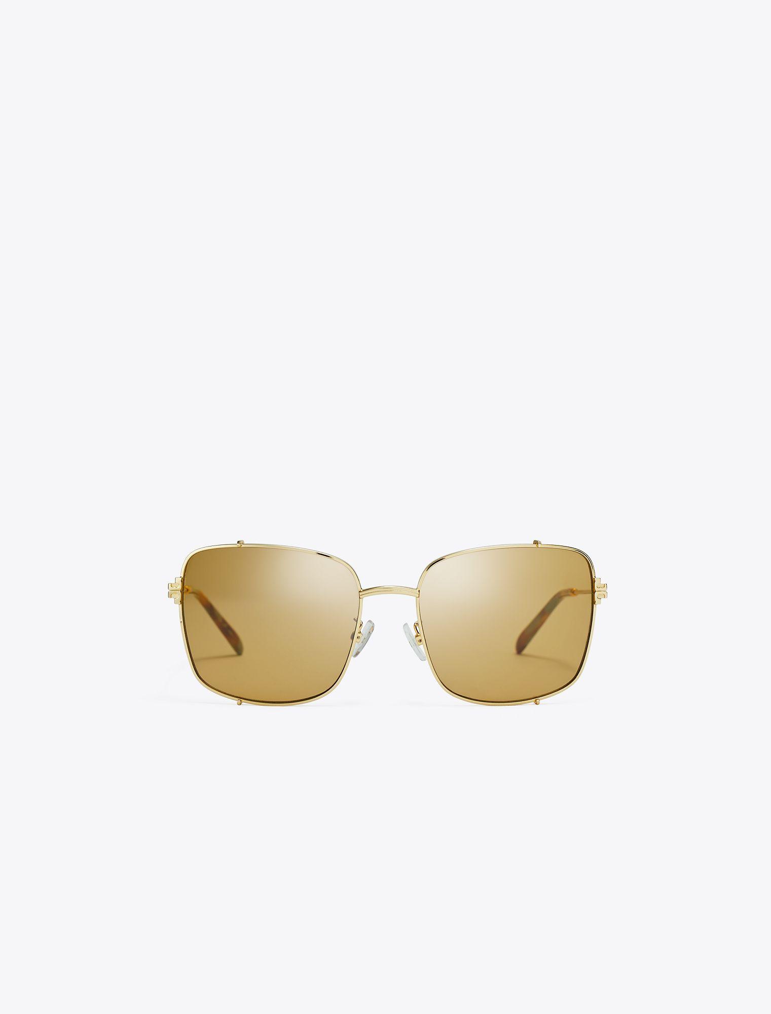 Tory Burch T-Monogram Square Acetate Sunglasses