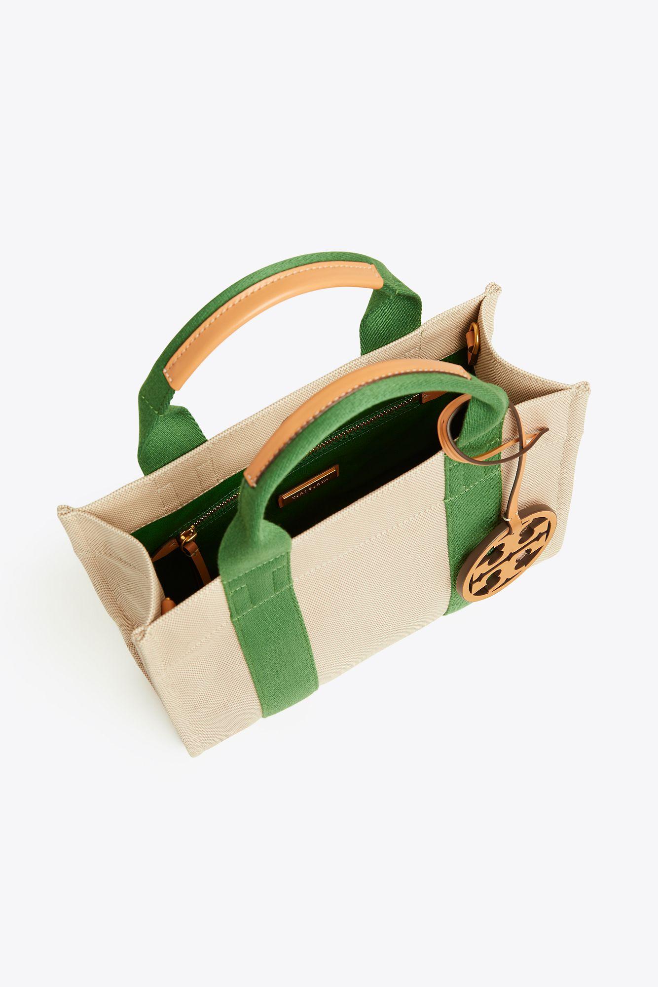 tory burch miller striped mini tote