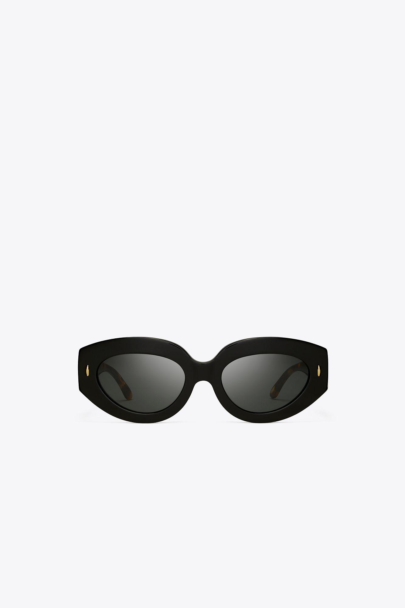 Tory Burch Miller Oversized Cat-eye Sunglasses in Black | Lyst