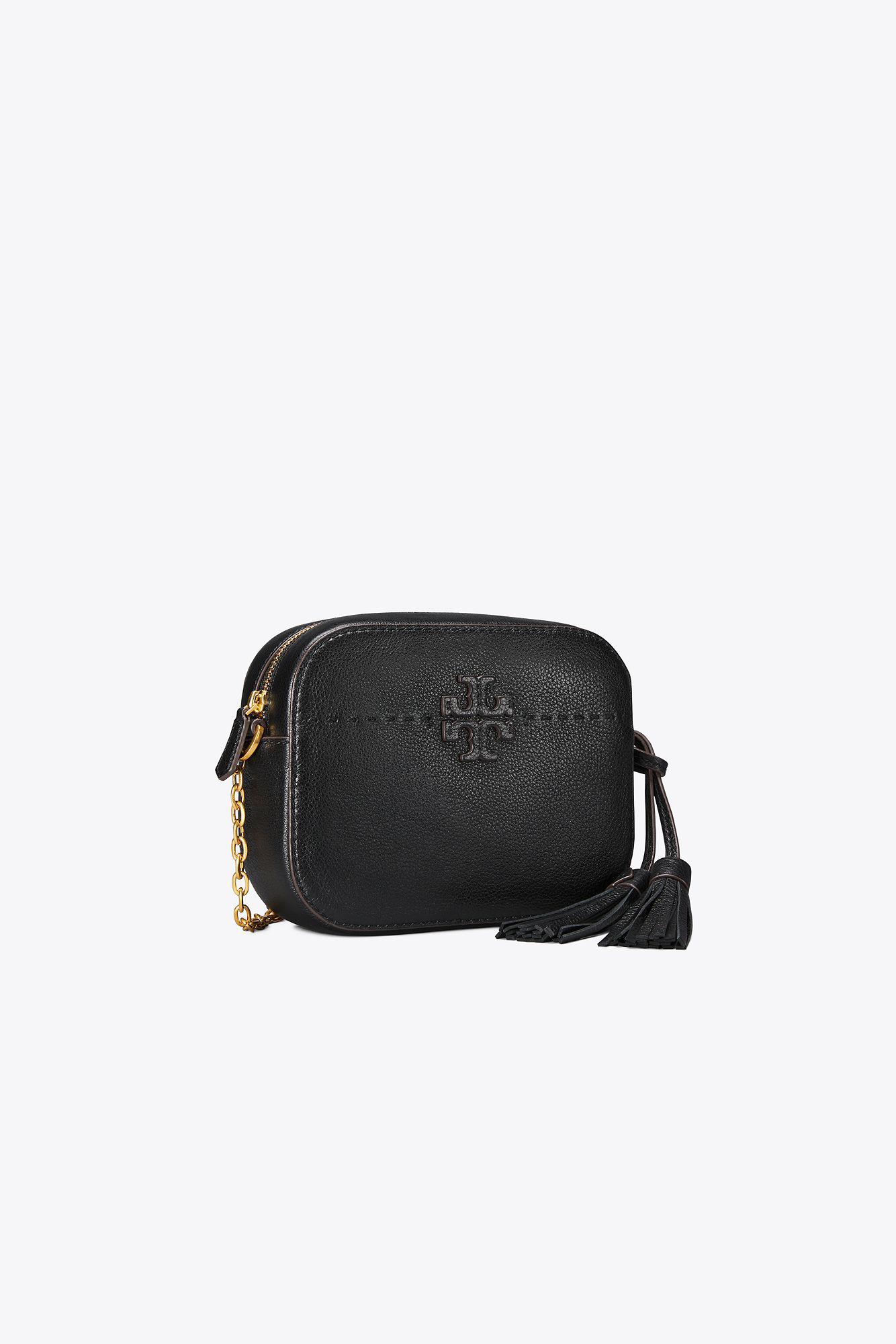 Tory Burch Leather Mcgraw Camera Bag in Black Save 21 Lyst