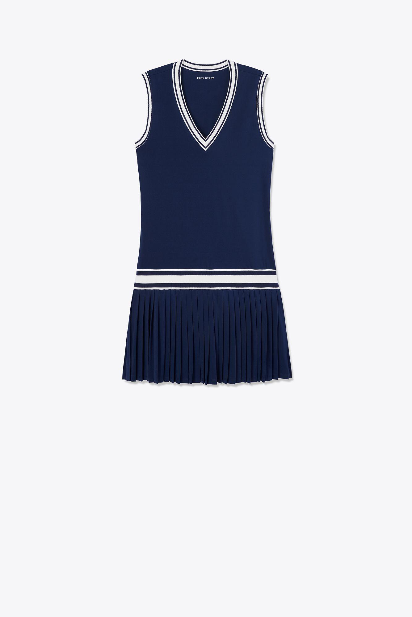 Tory Sport Tory Burch V-neck Tennis Dress in Blue | Lyst