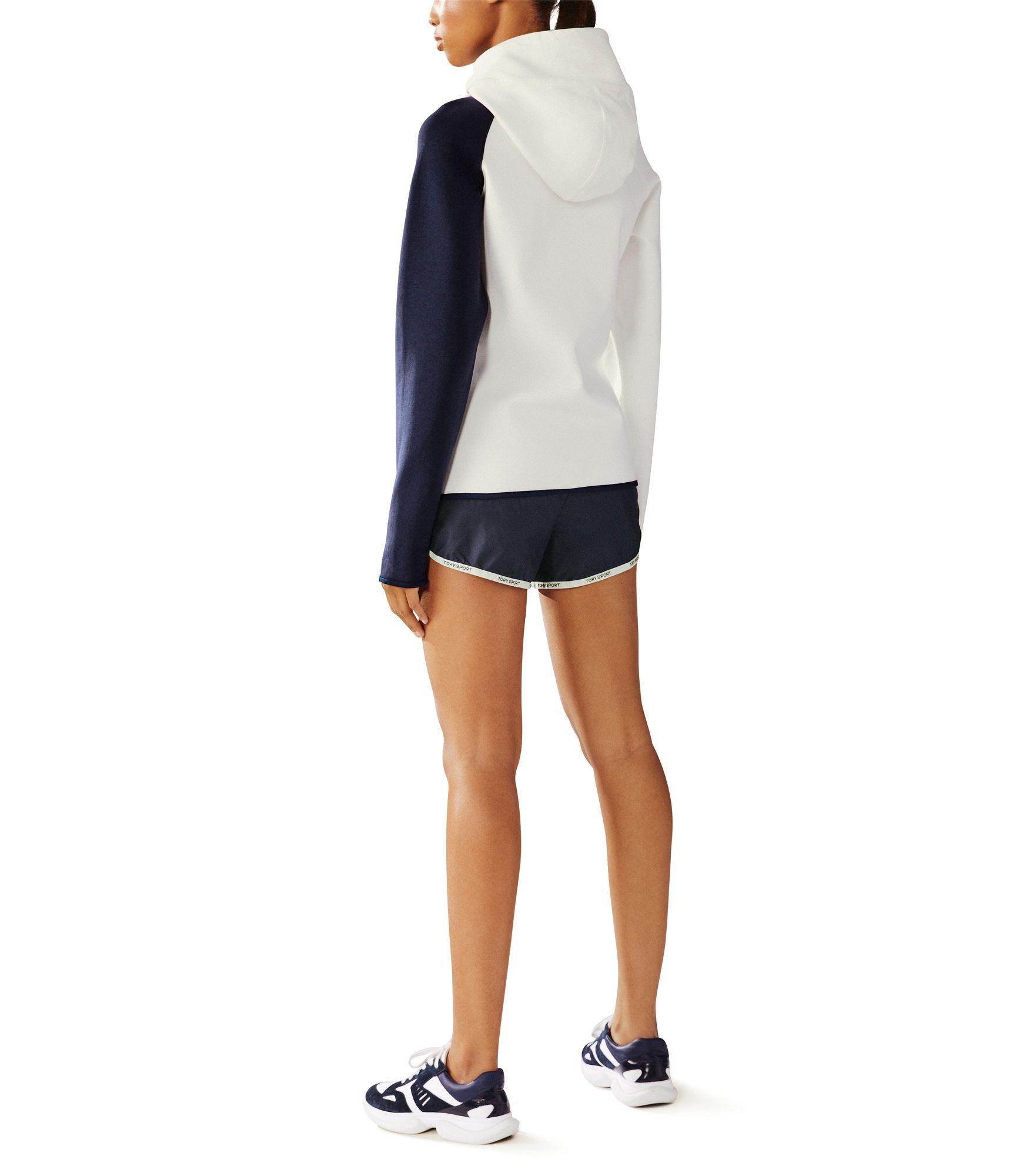 blue reflective hoodie