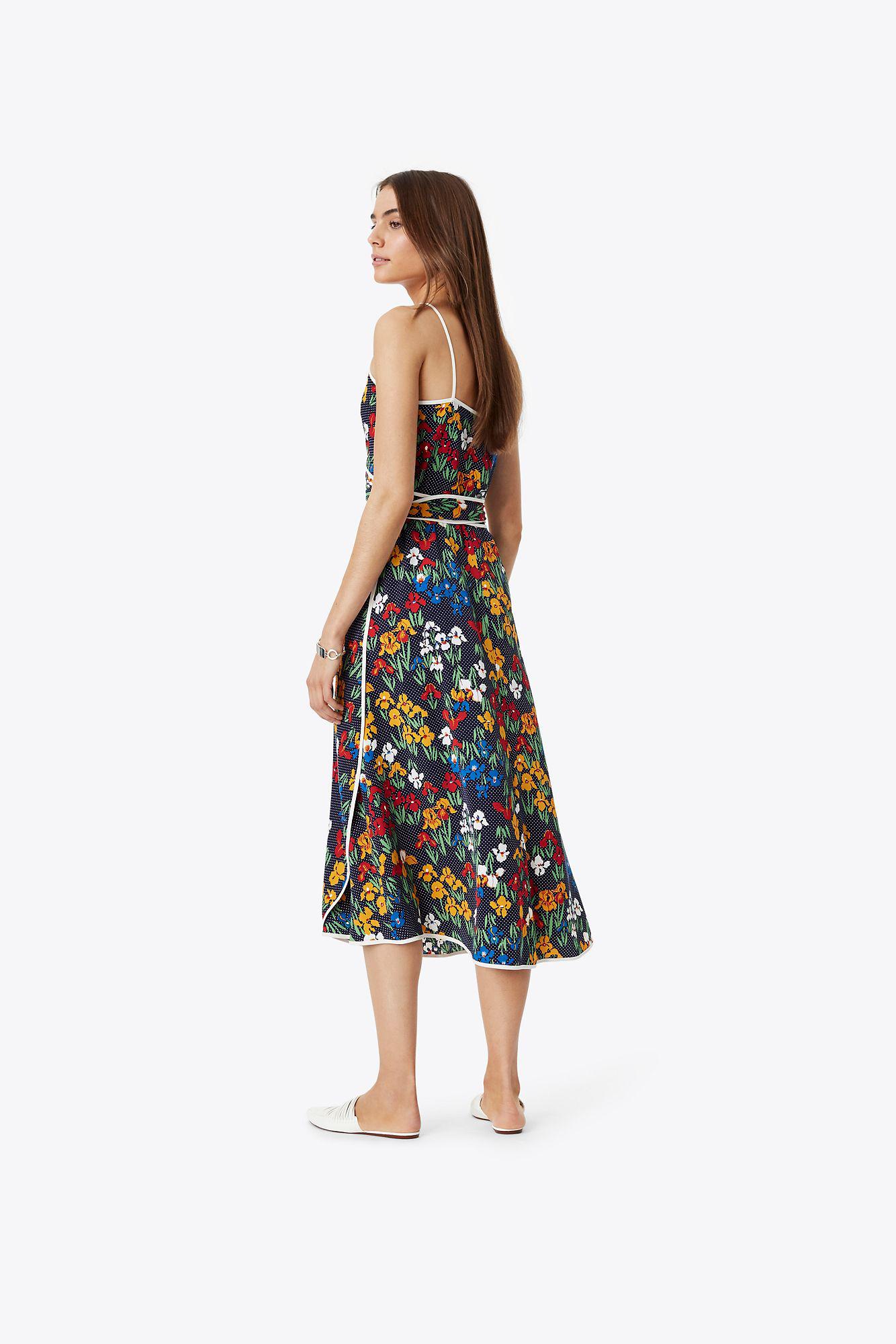 tory burch floral grotto wrap dress