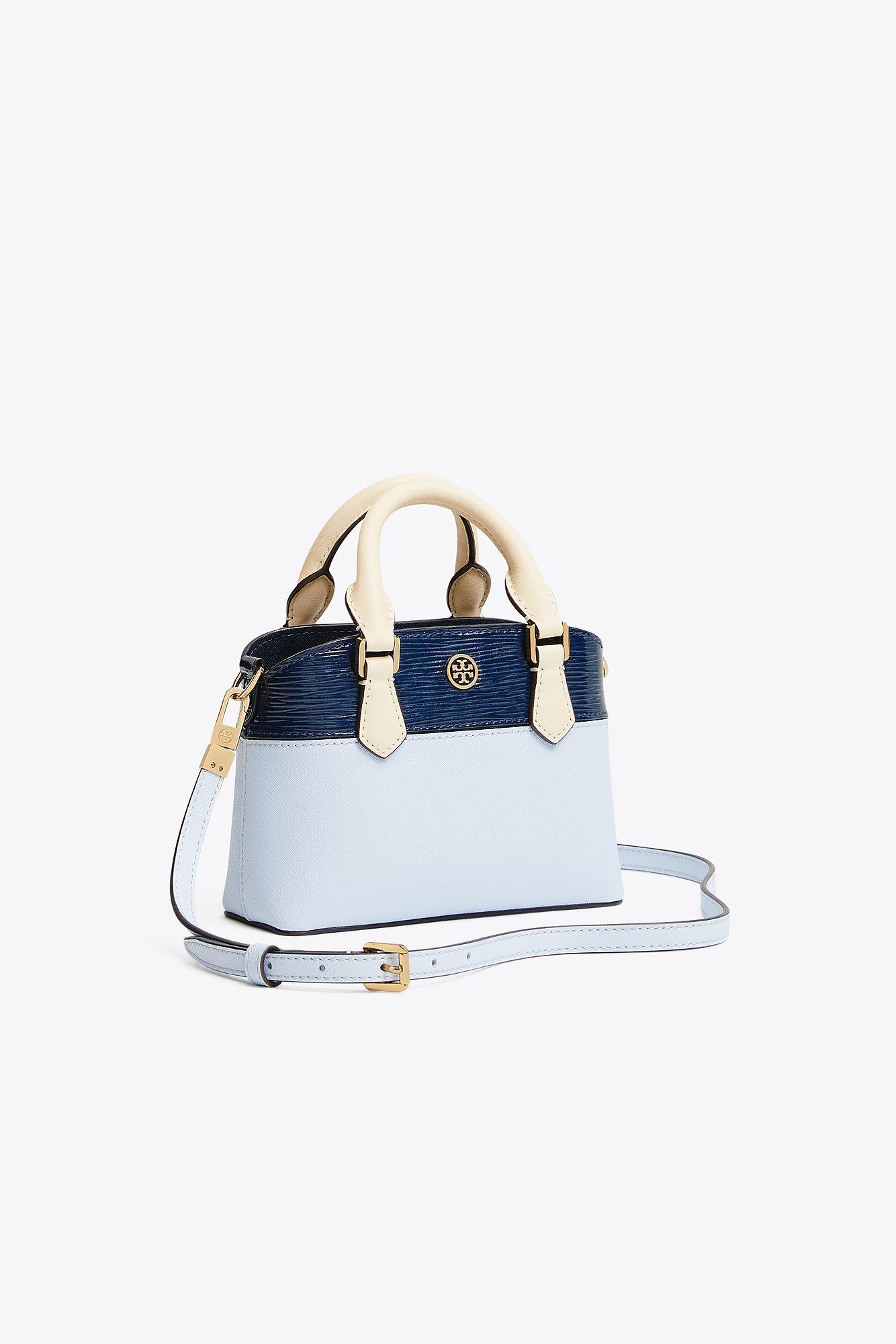 Tory Burch Leather Robinson Color-block Top-handle Mini Bag in 