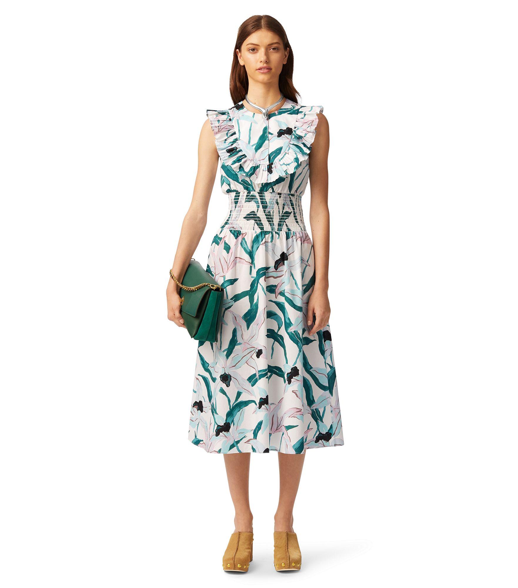 tory burch smocked sundress