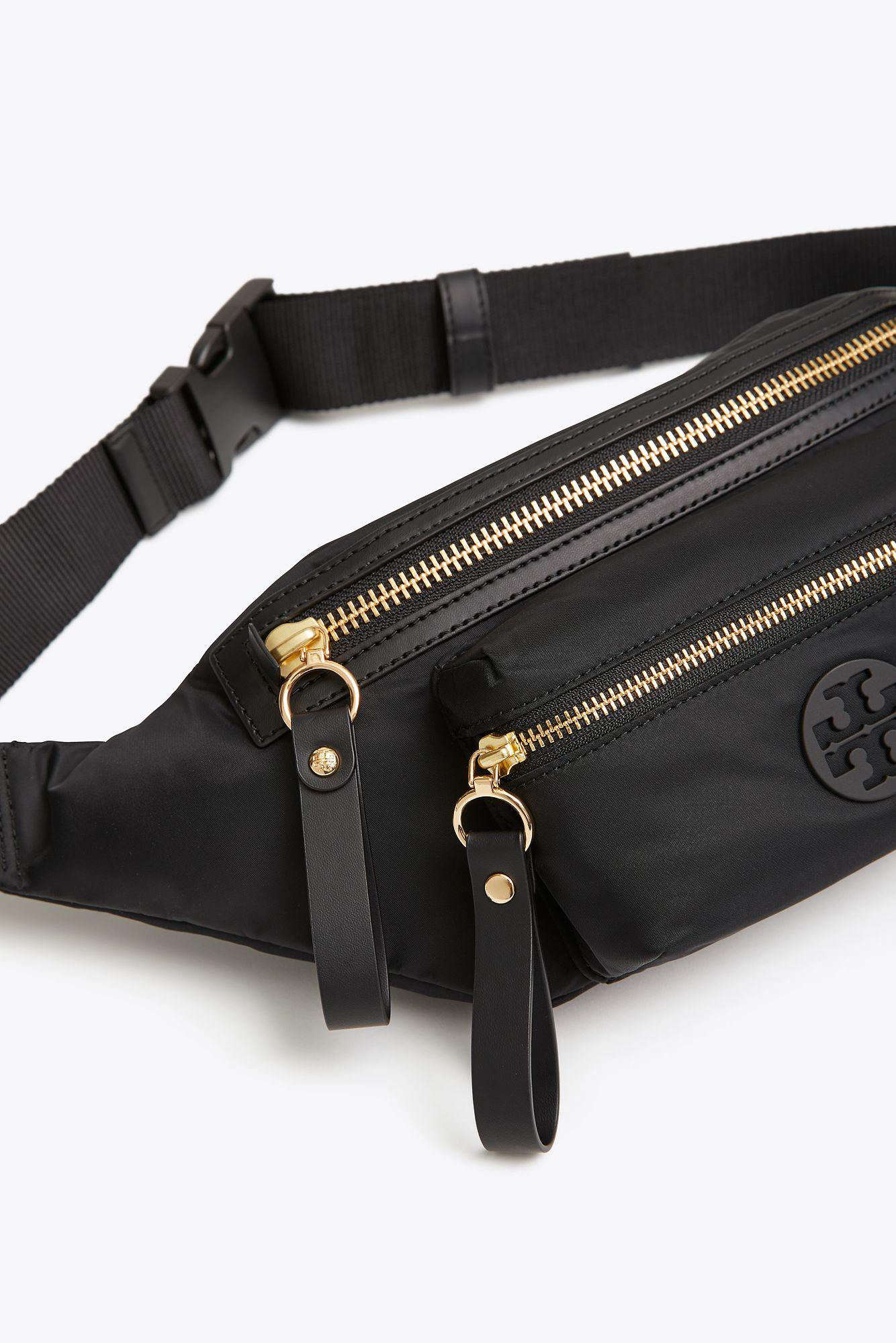 Tory Burch Tilda Nylon Belt Bag in Black | Lyst