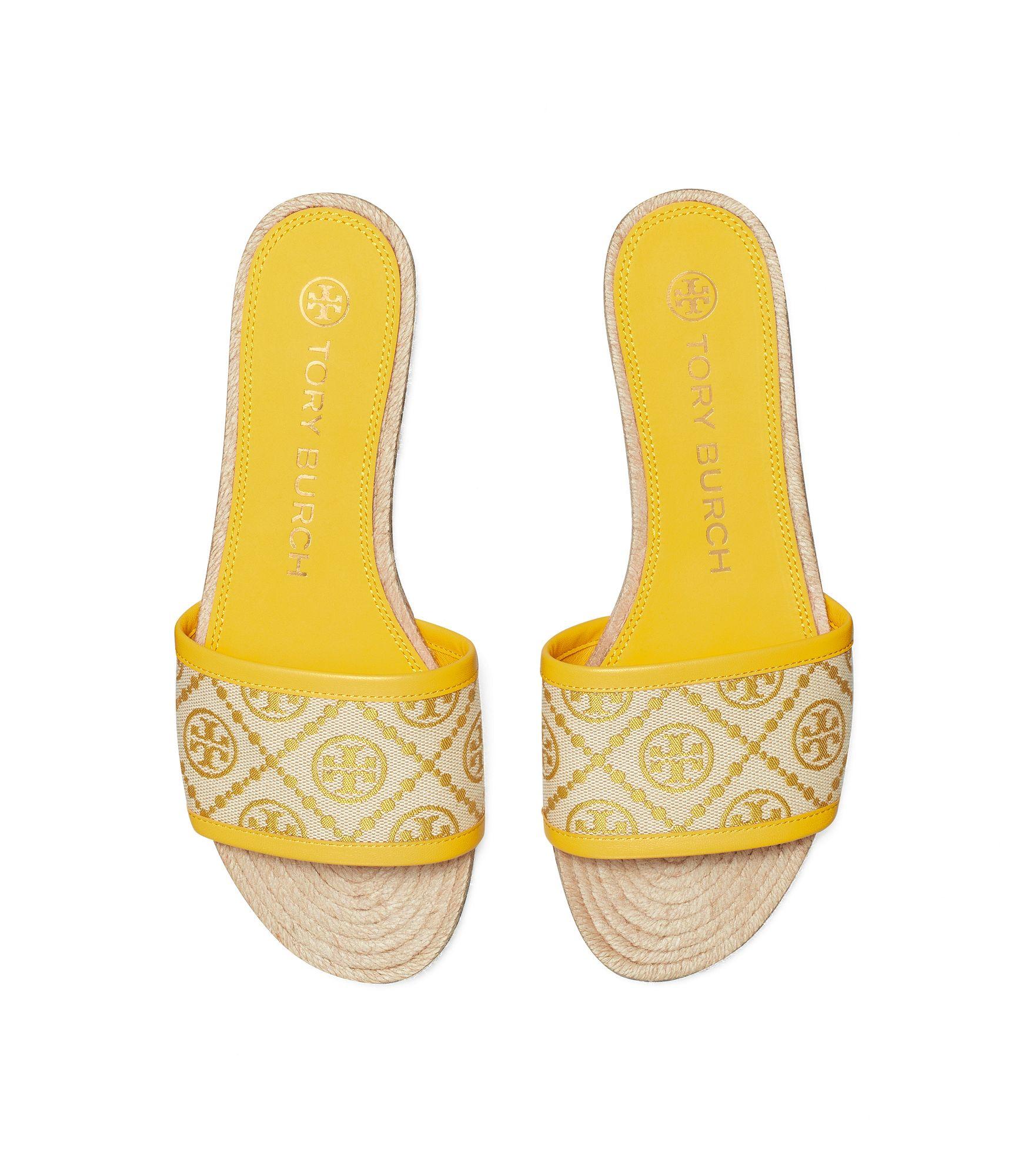 Tory Burch Women's T Monogram Crisscross Espadrille Slide