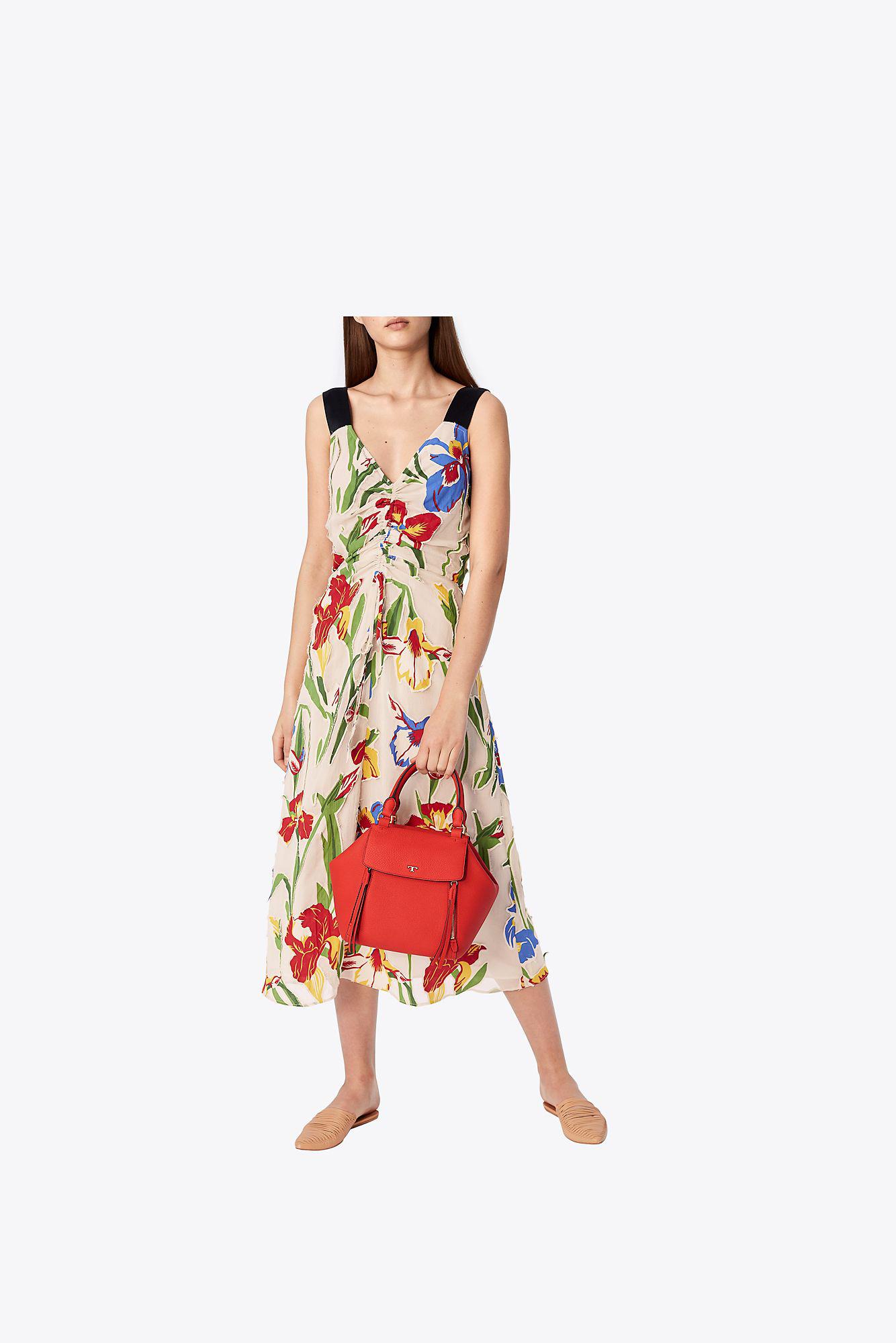 tory burch half moon tote