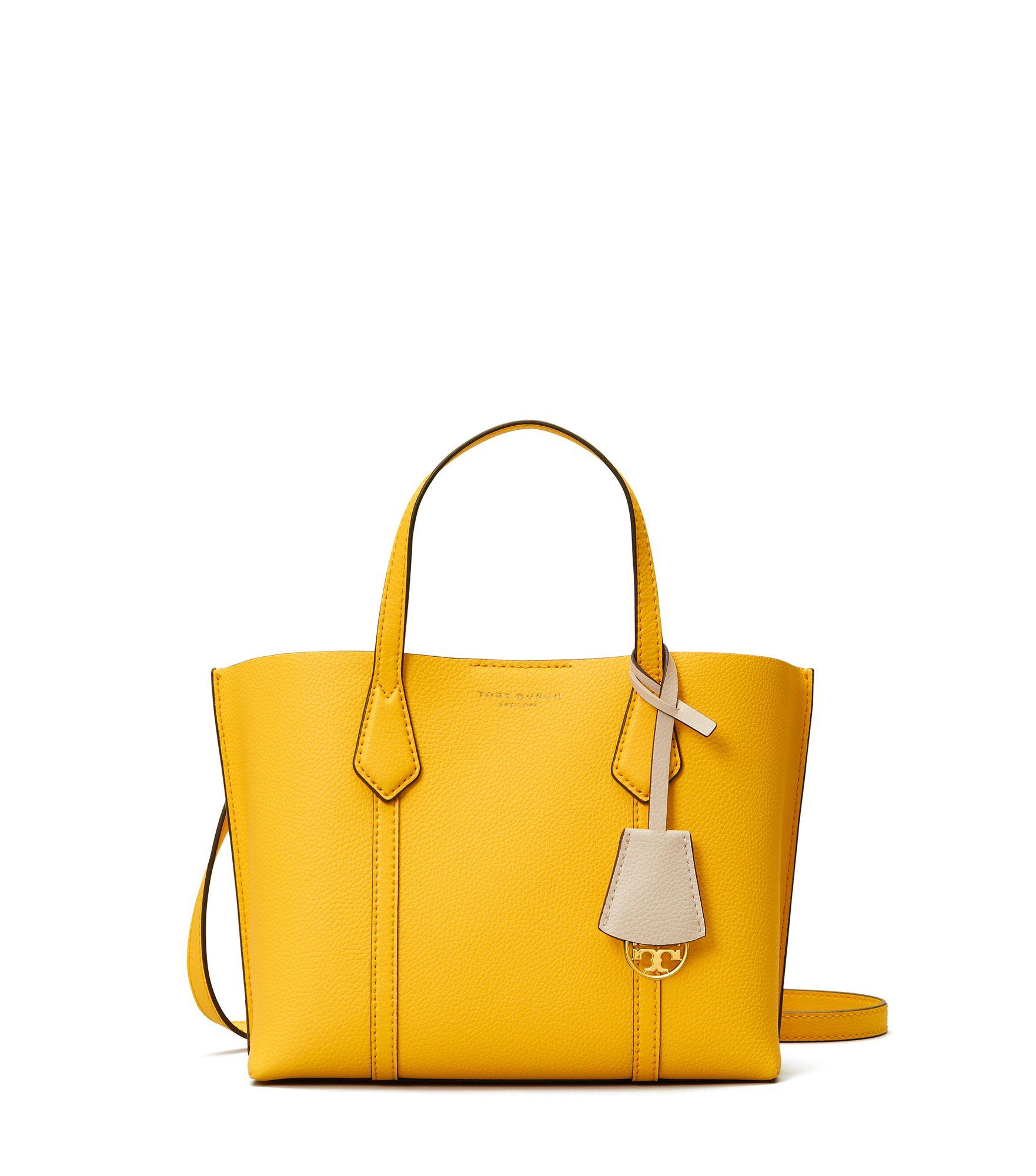 Tory Burch Perry Small Tote In Yellow Leather Save