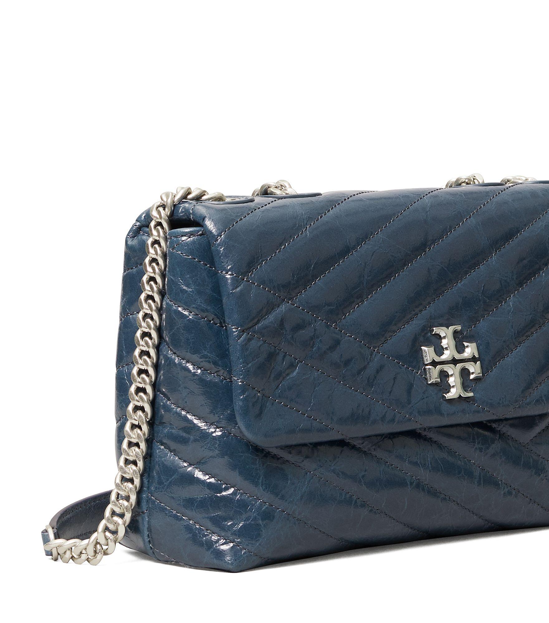 Tory Burch Blue Chevron Leather Camera Handbag (GREAT CONDITION, sold – The  Saved Collection