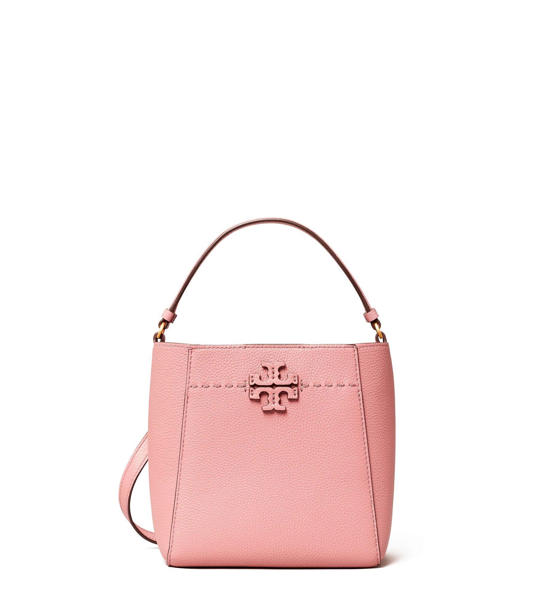Tory Burch Mcgraw Small Bucket Bag in Pink | Lyst