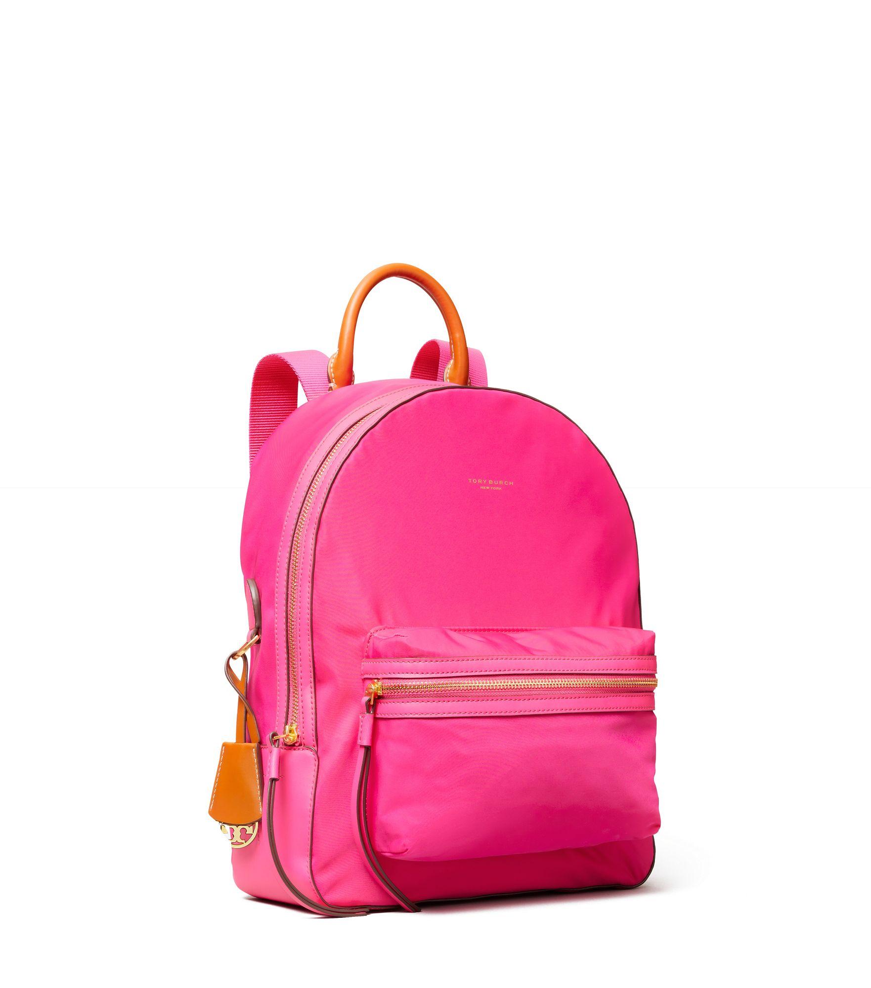 tory burch pink backpack