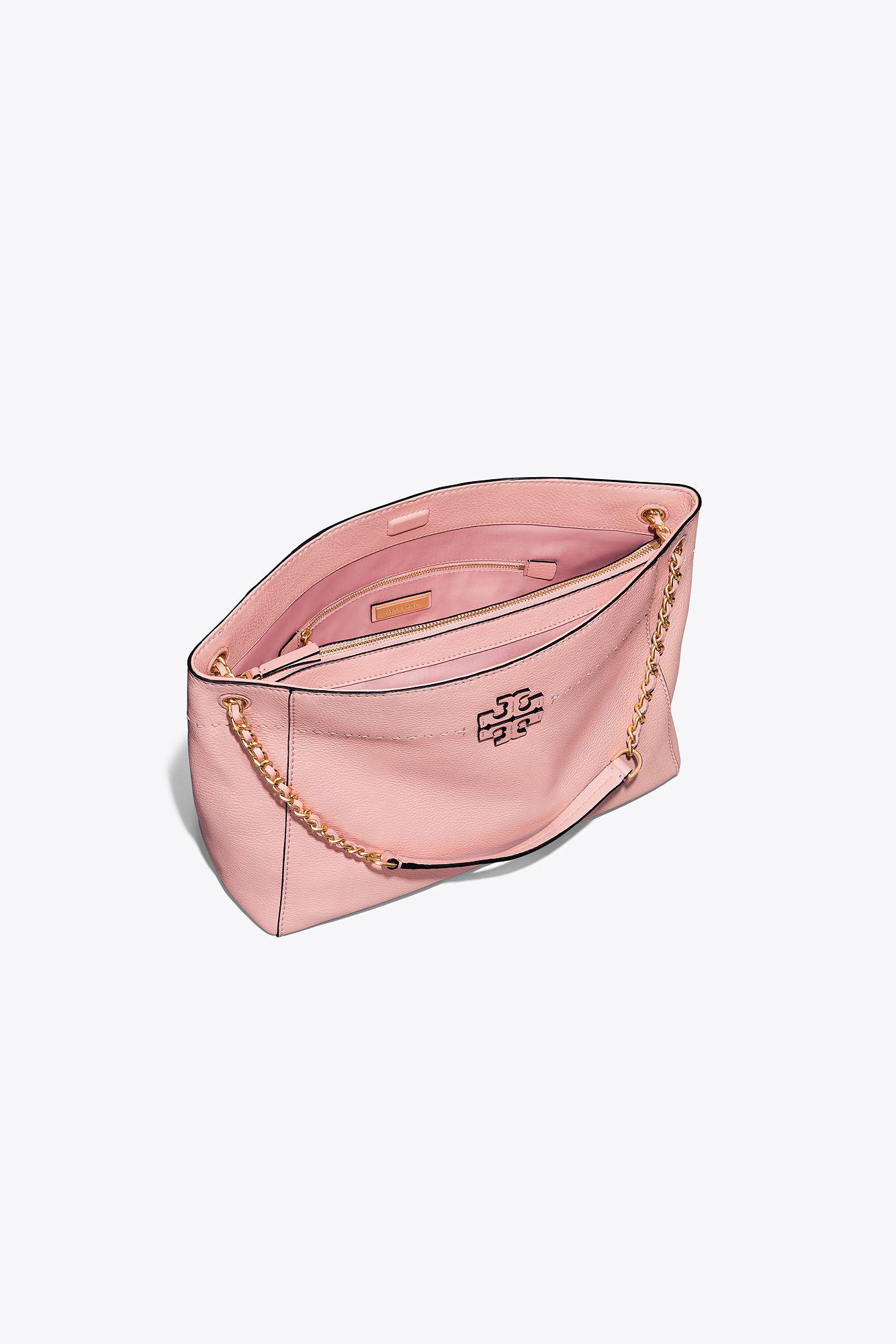 tory burch mcgraw tote pink quartz