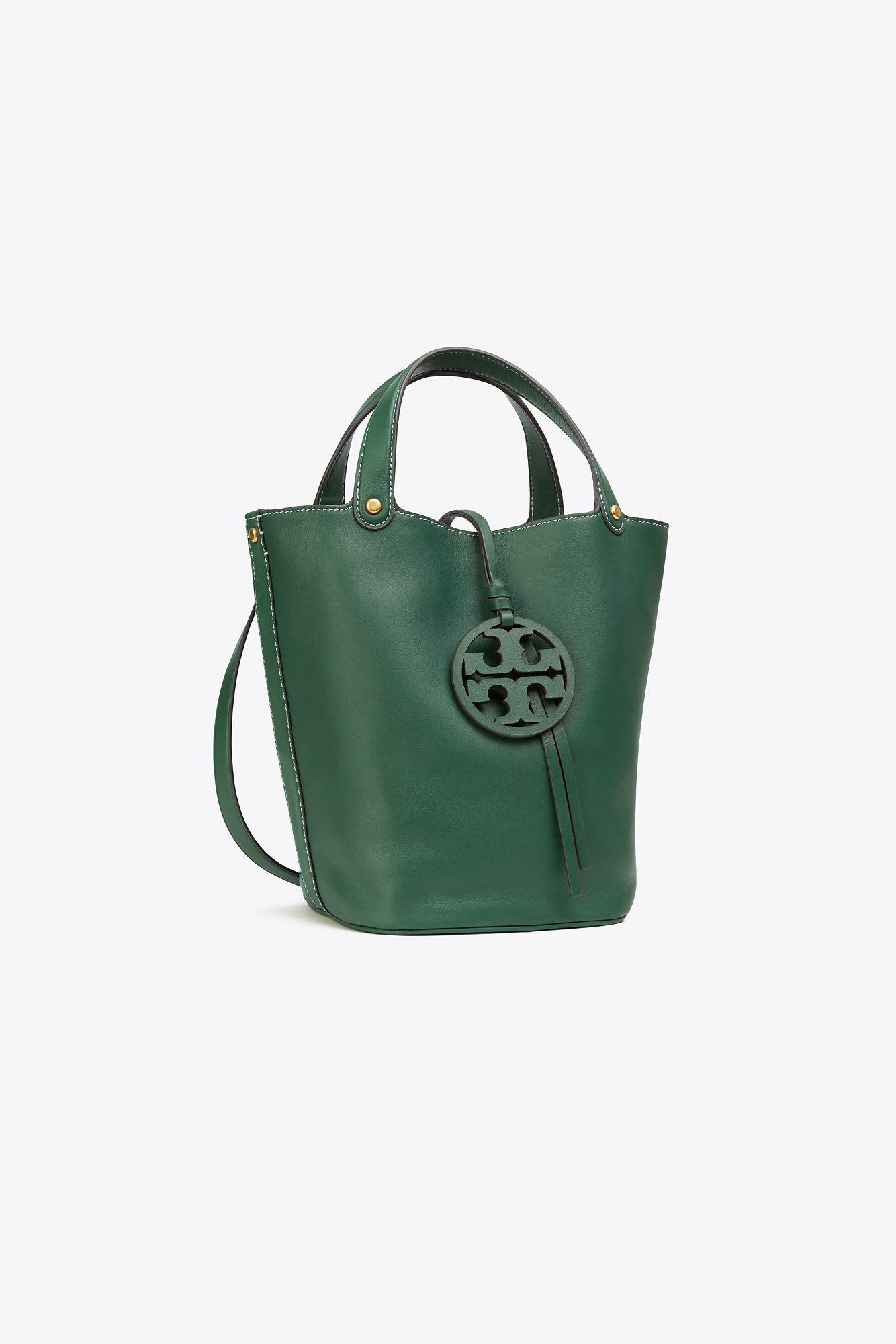 Tory Burch Mille Bucket Bag in Green | Lyst Canada