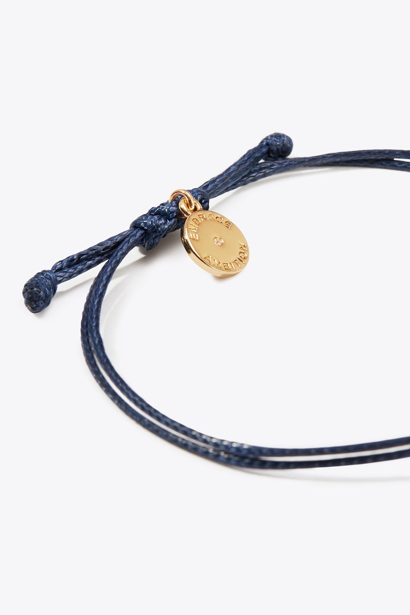 Tory Burch Silk Embrace Ambition Bracelet in Blue Lyst