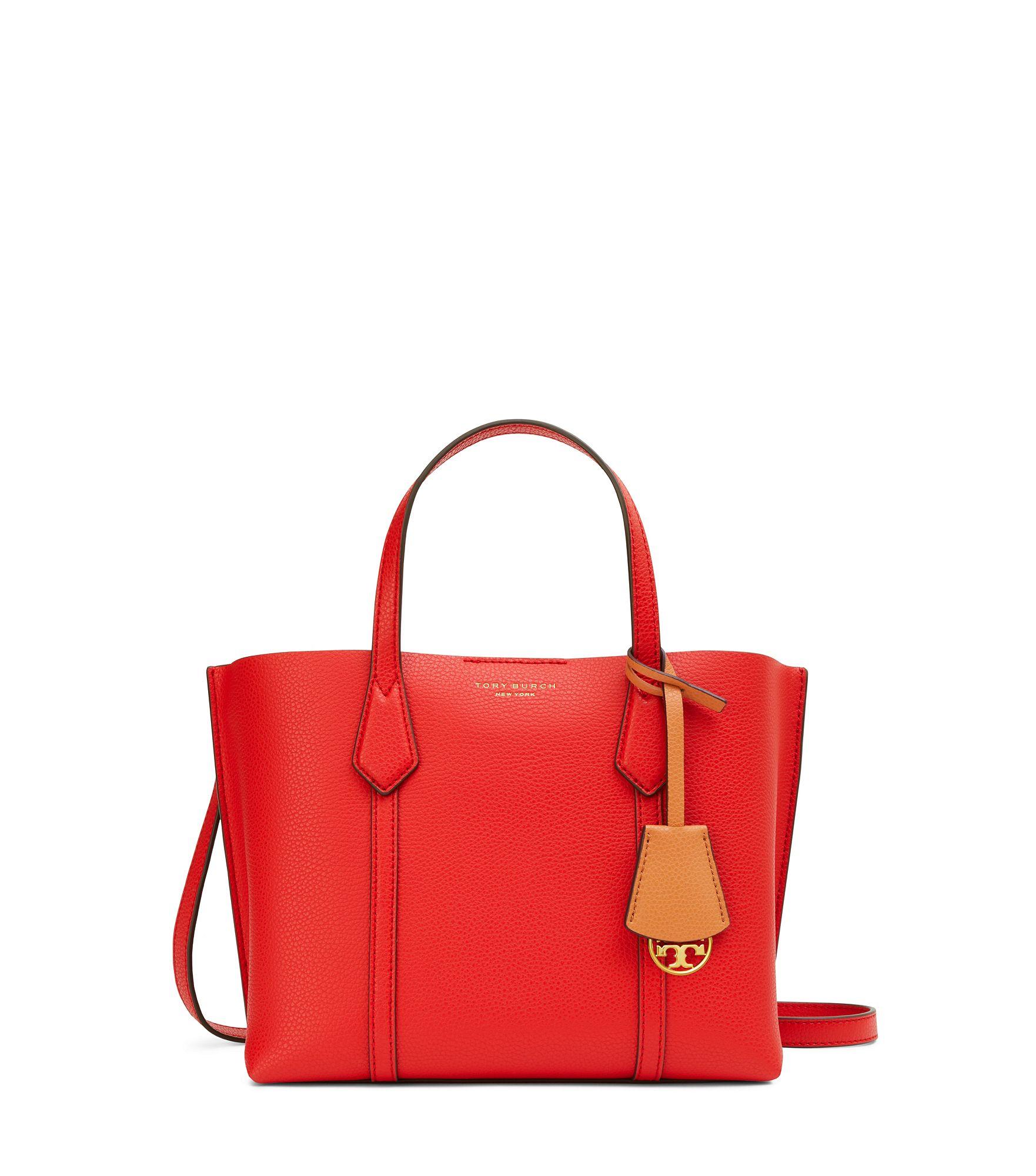 tory burch red tote bag