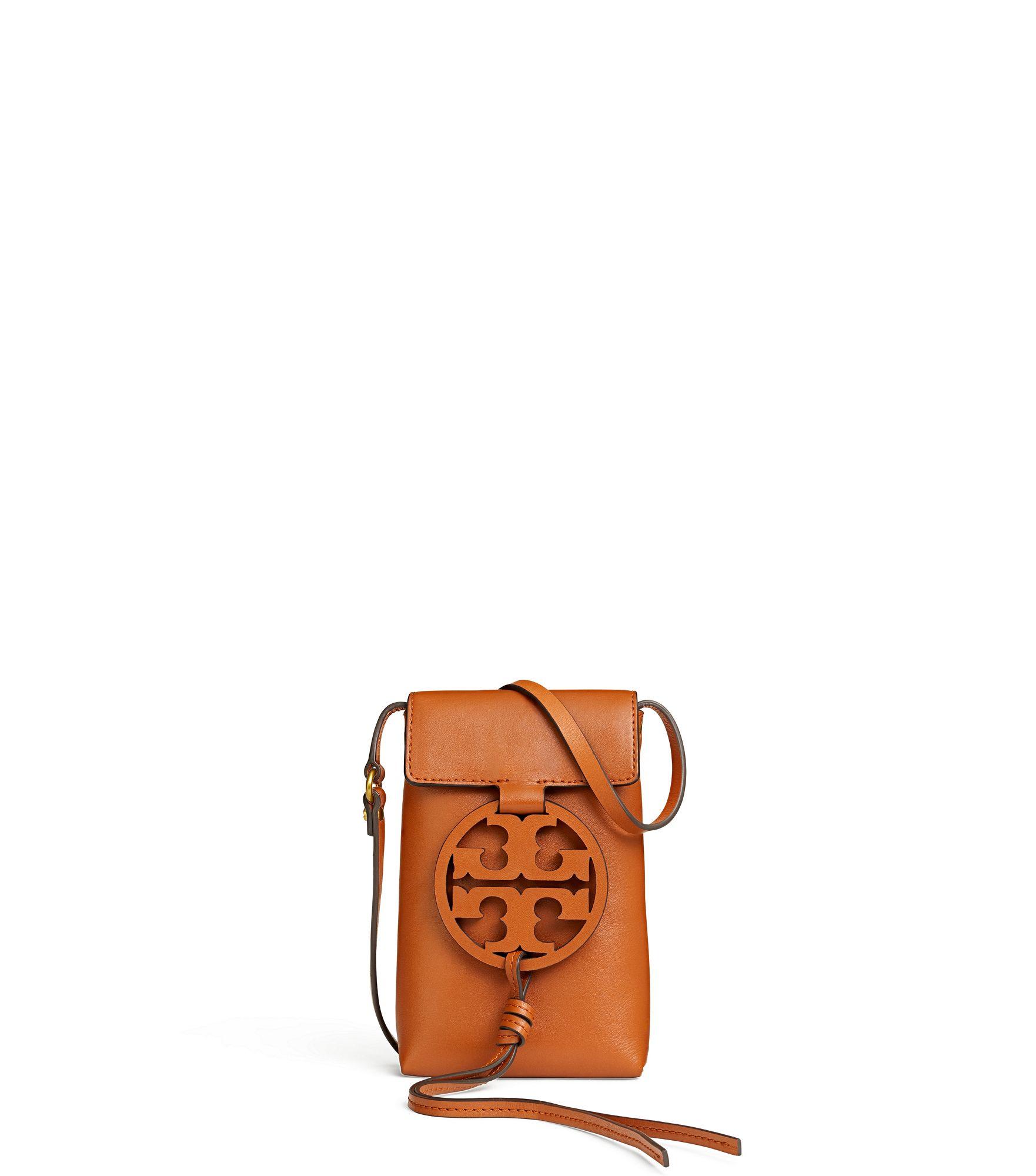 Tory Burch Leather Miller Phone Crossbody in Brown Save 29 Lyst