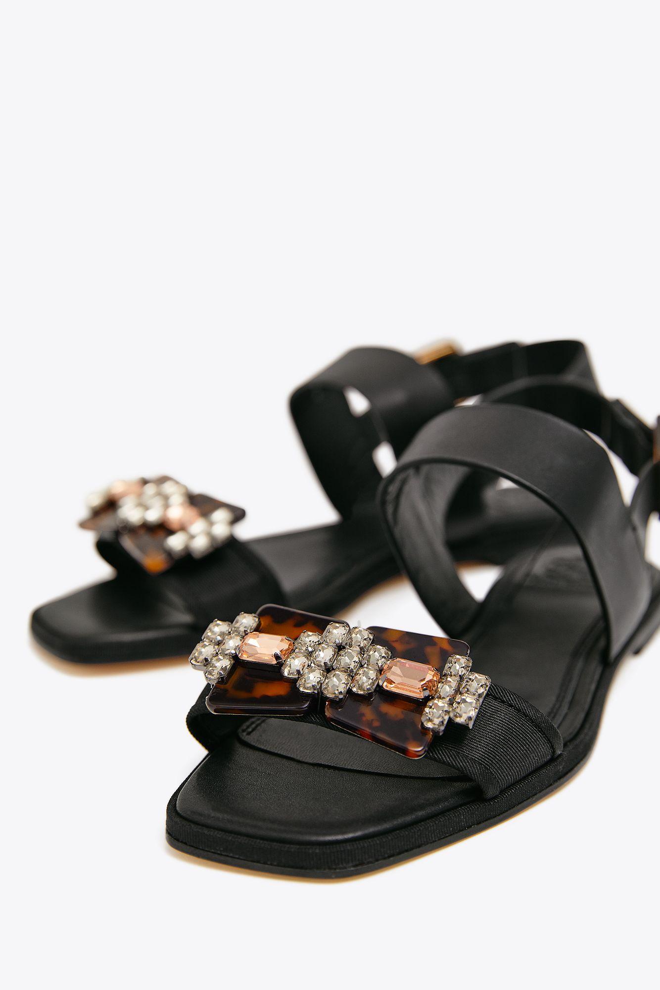delaney embellished flat sandal