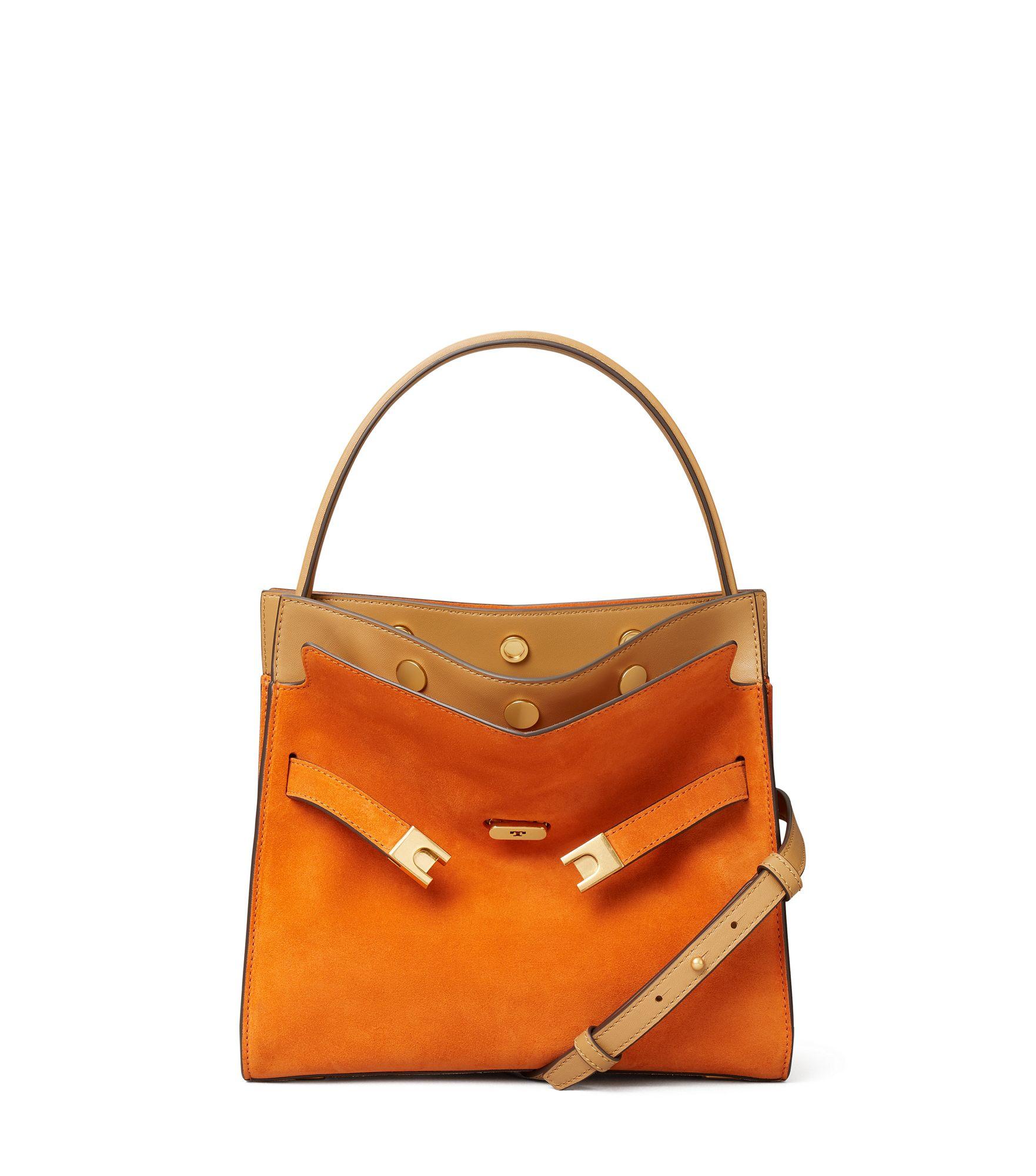 Tory Burch Lee Radziwill Small Double Bag in Orange | Lyst Canada