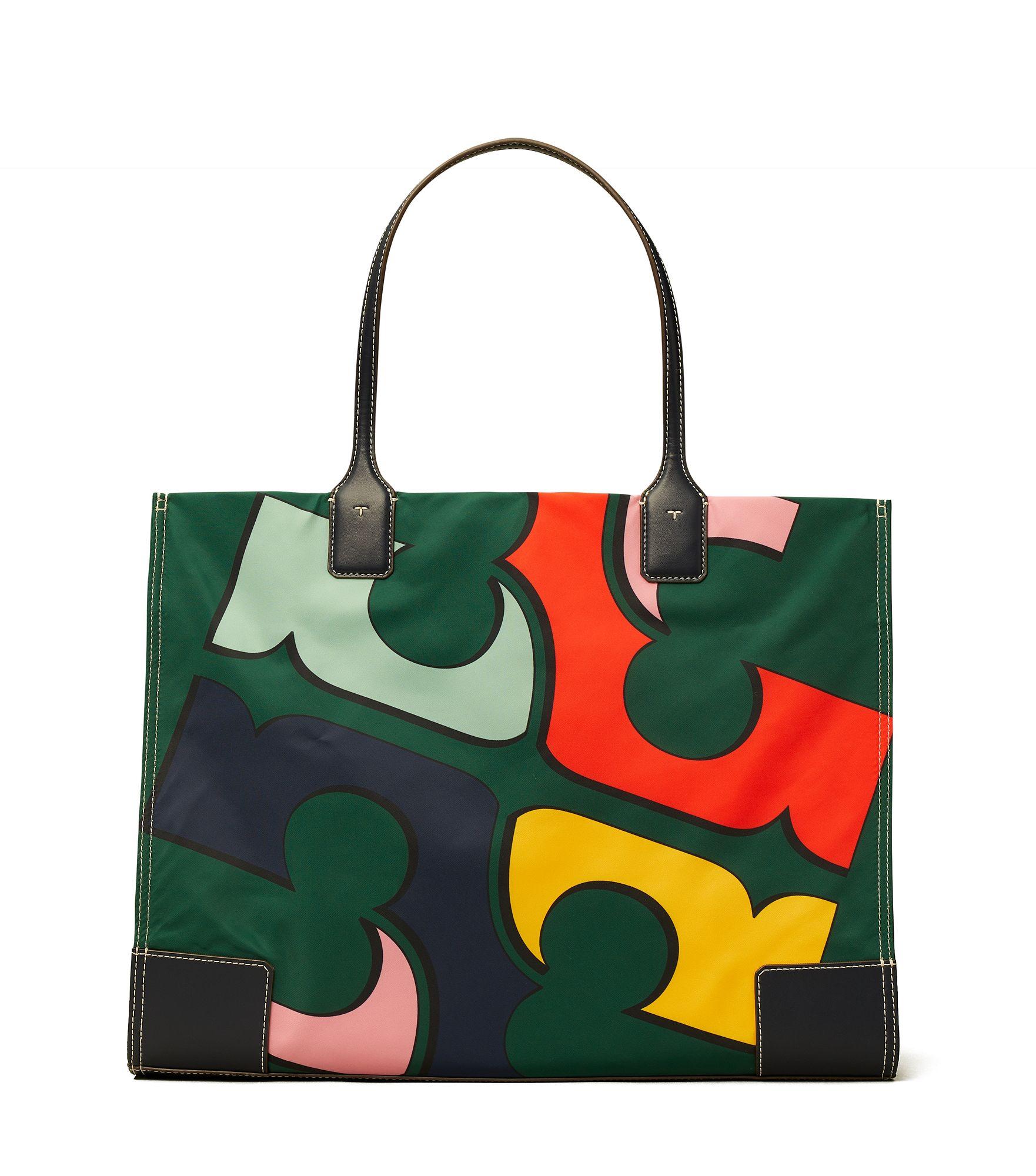tory burch printed small tote bag