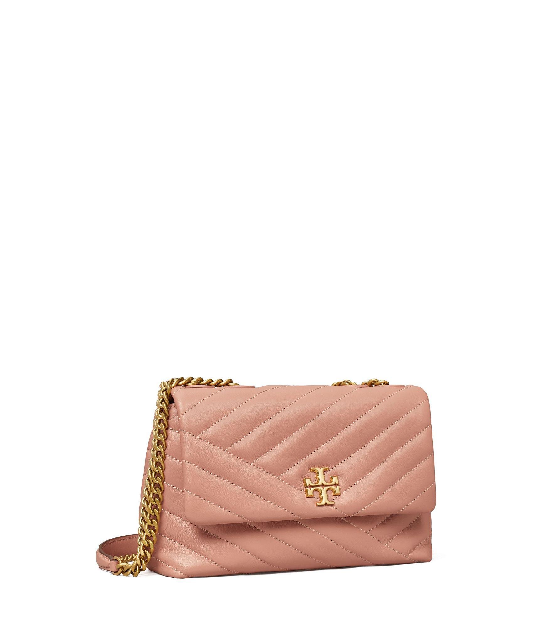 Tory Burch Kira Chevron Small Convertible Shoulder Bag in Pink | Lyst