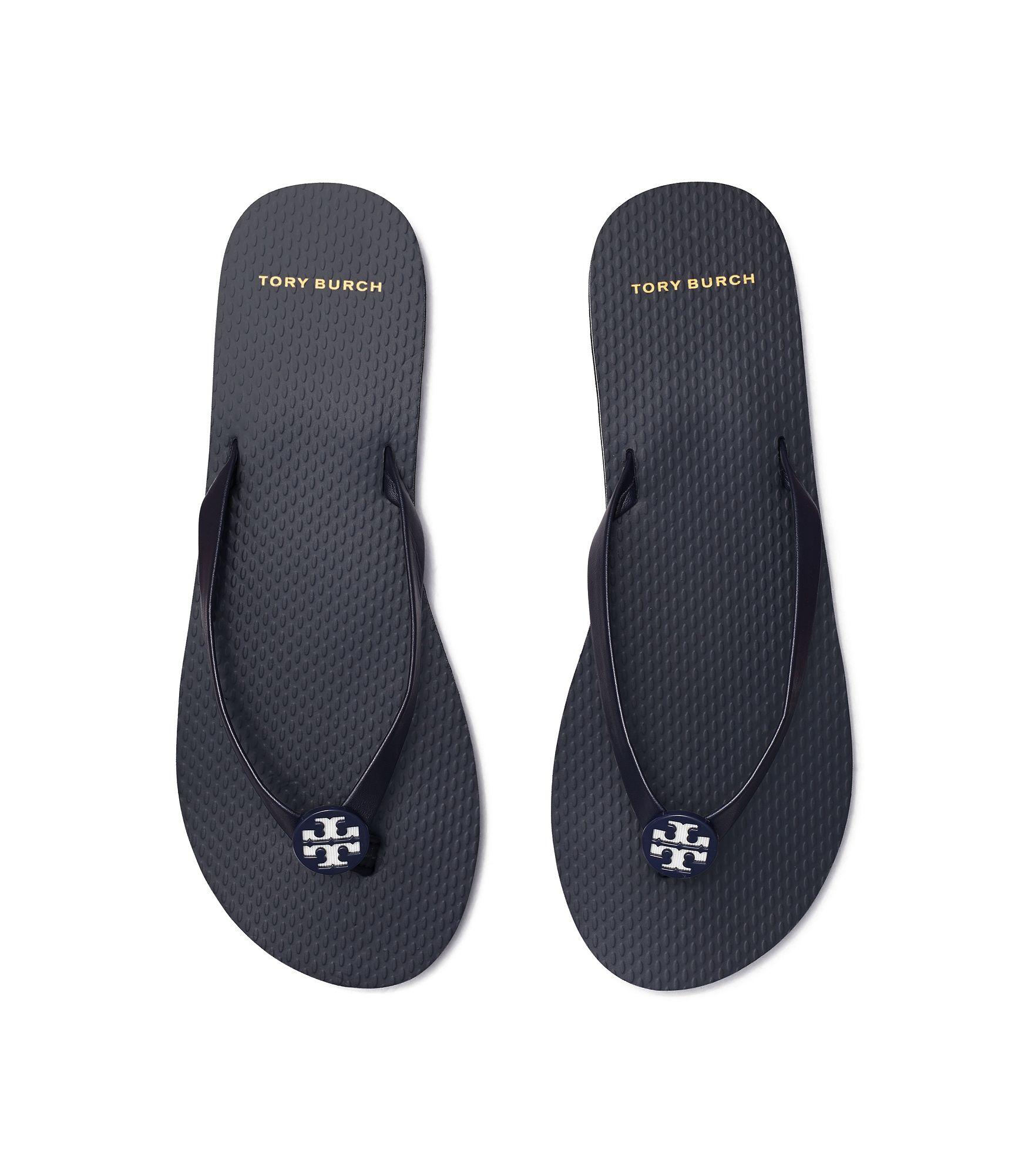 Tory Burch Mini Minnie Flip-flop in Blue - Lyst