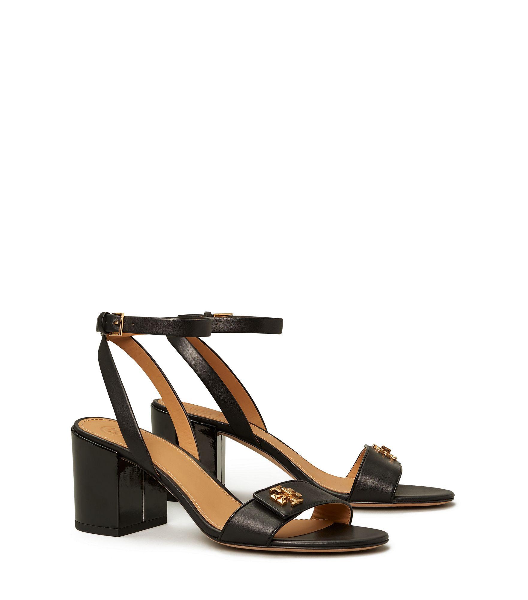 Tory Burch Women s Kira Block Heel Sandals in Black Lyst Canada
