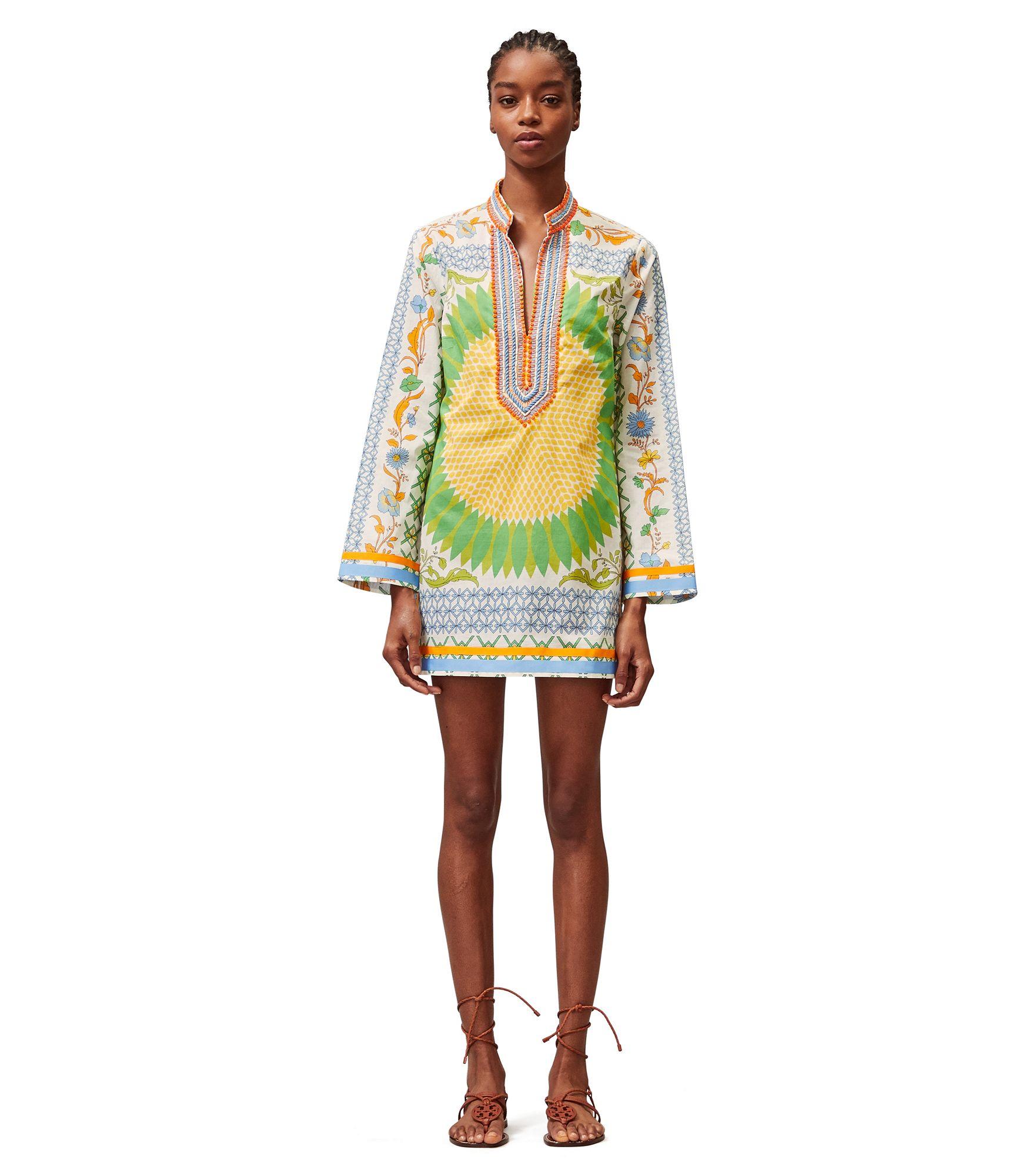 Tory Burch Cotton Embellished Beach 