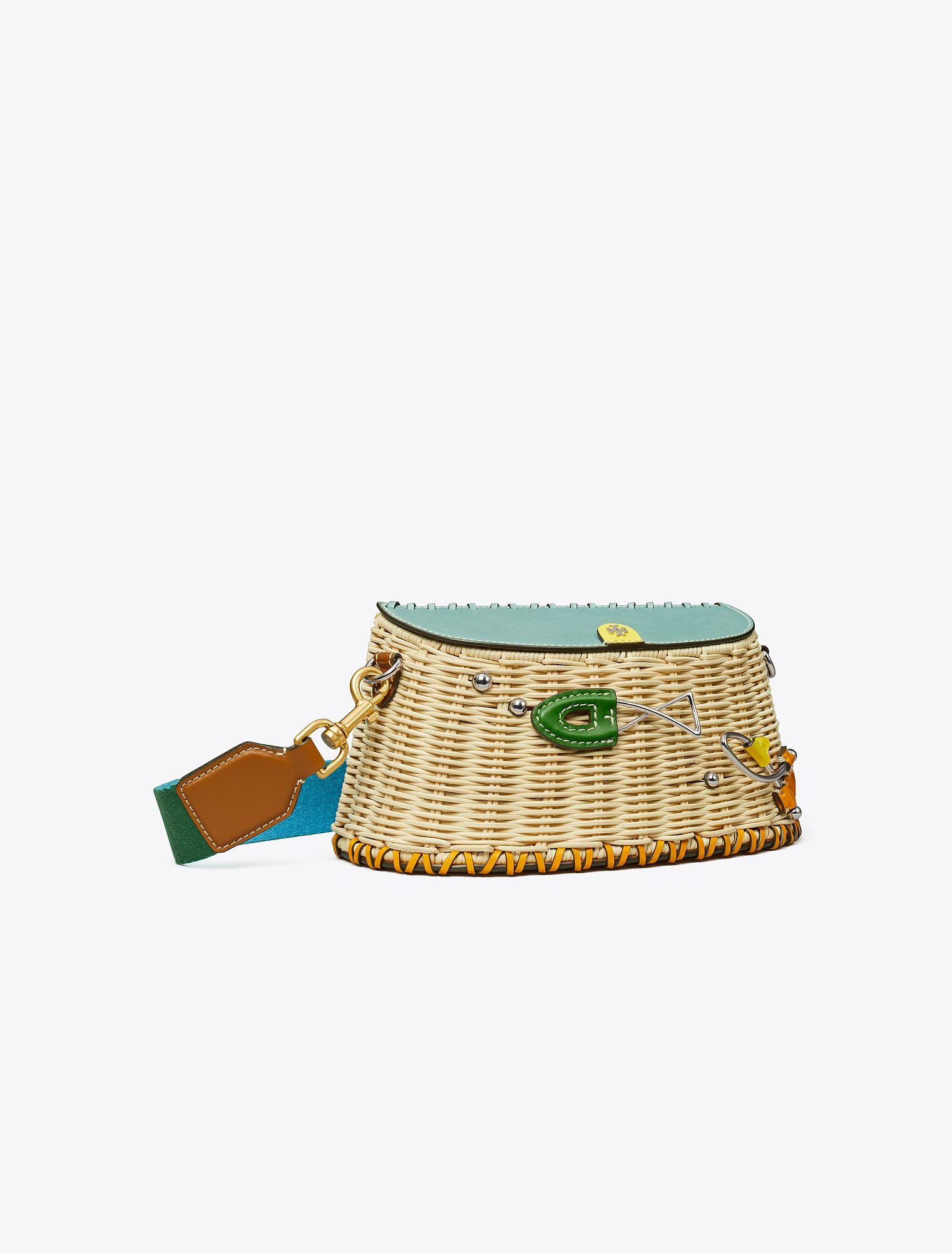 Tory burch miller rattan crossbody cheap