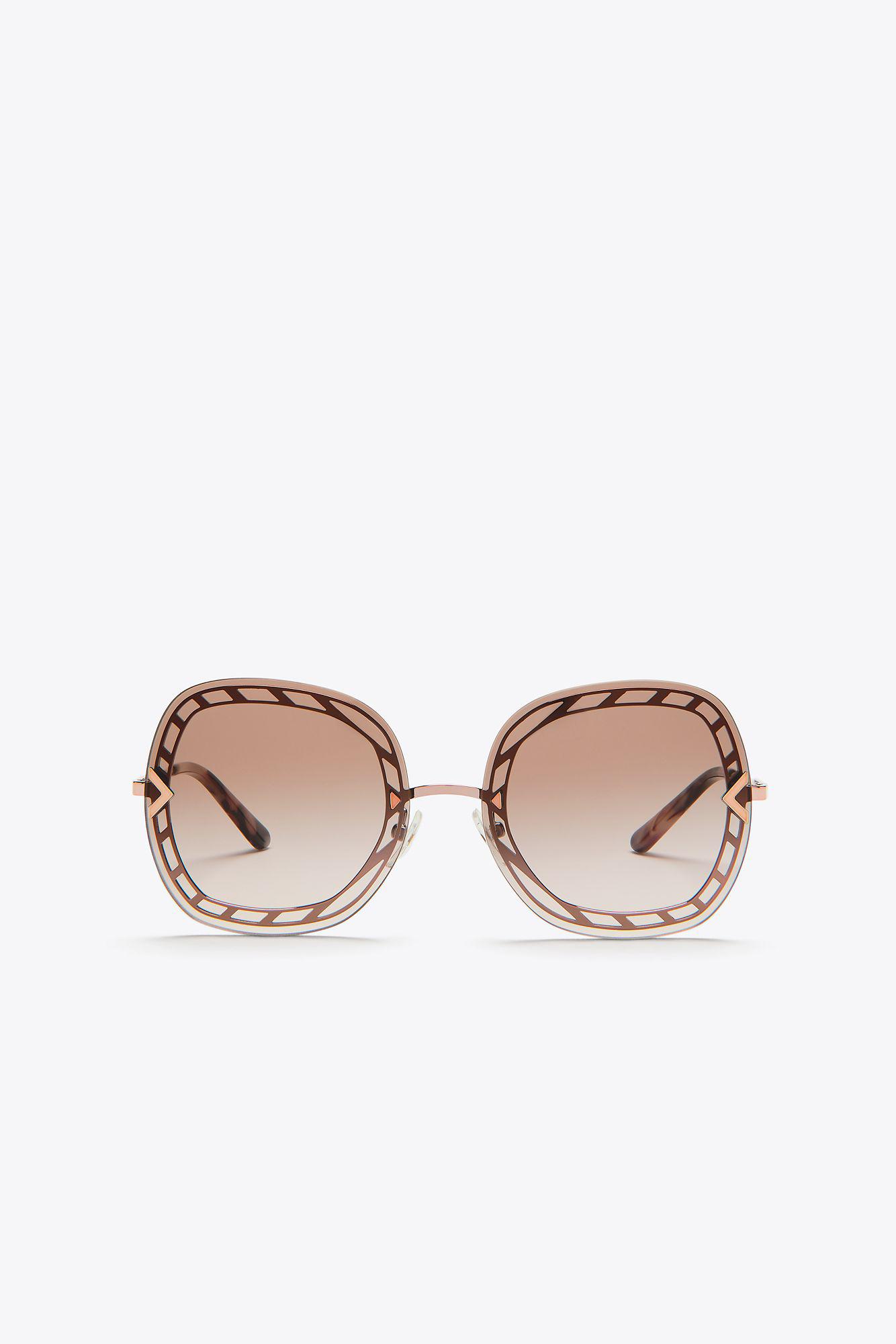 tory burch open wire sunglasses
