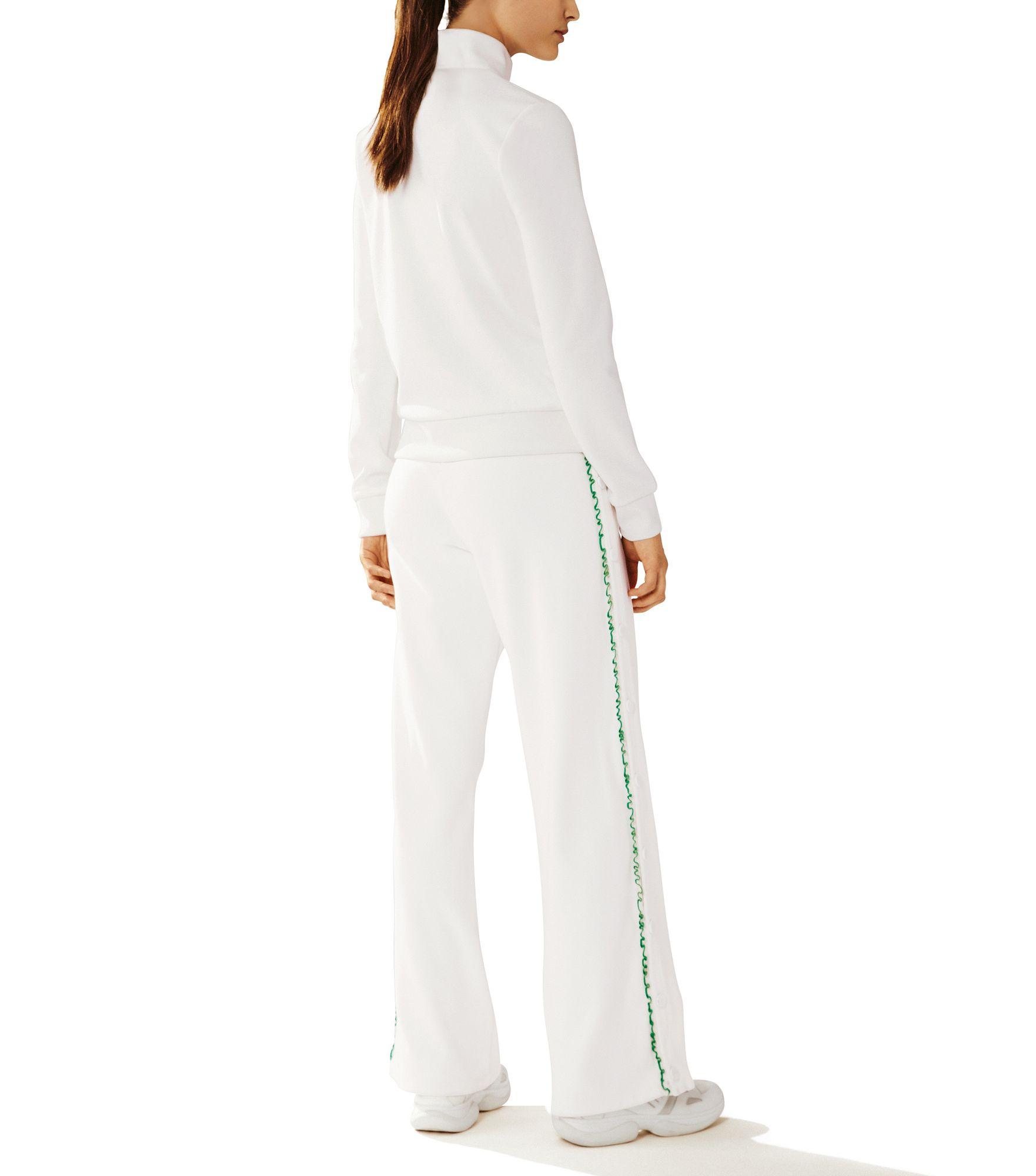 Tory Sport Cotton Ruffle Tear-away Track Pants in White - Save 56% - Lyst