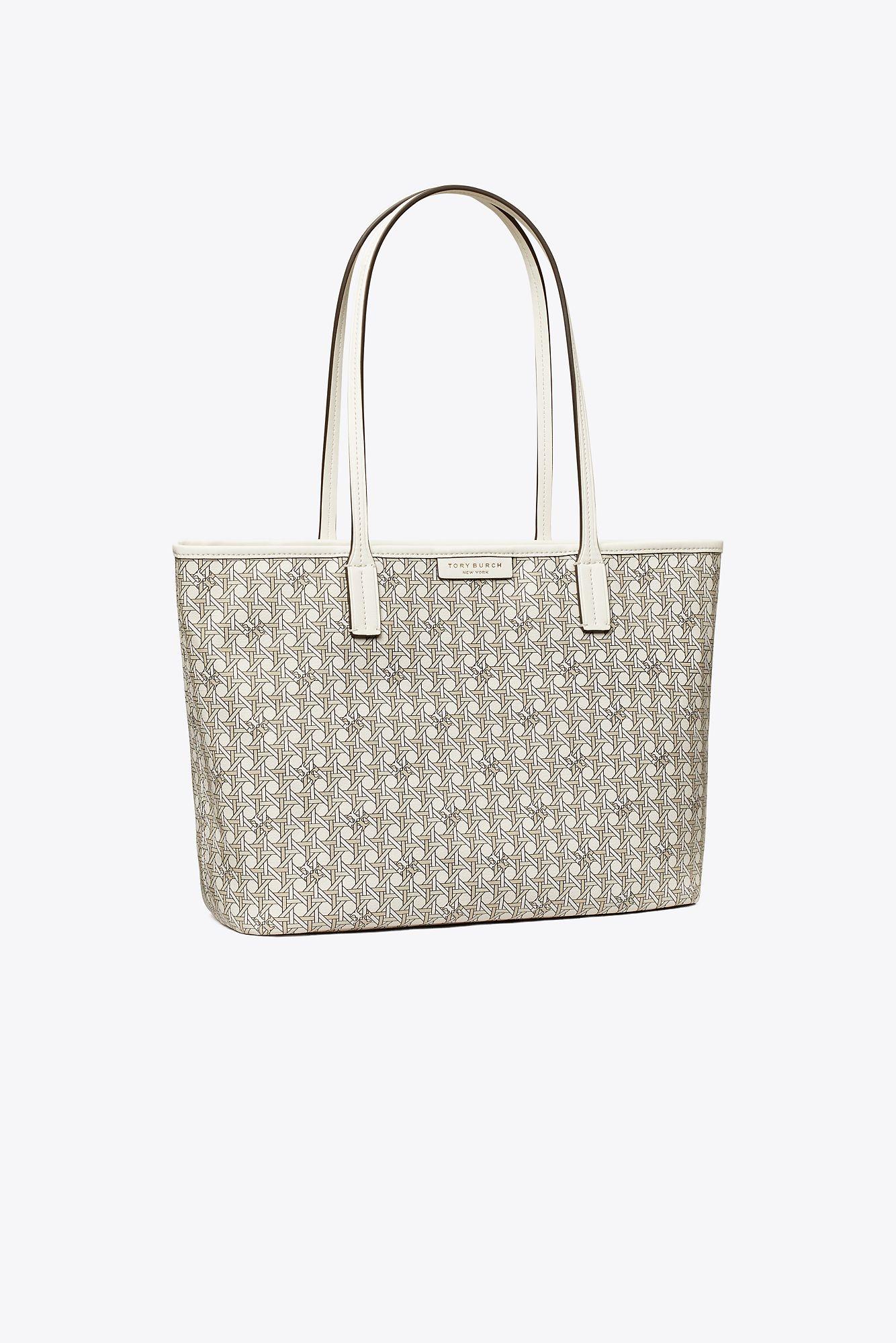 Tory Burch Small Ever-ready Zip Tote in White | Lyst