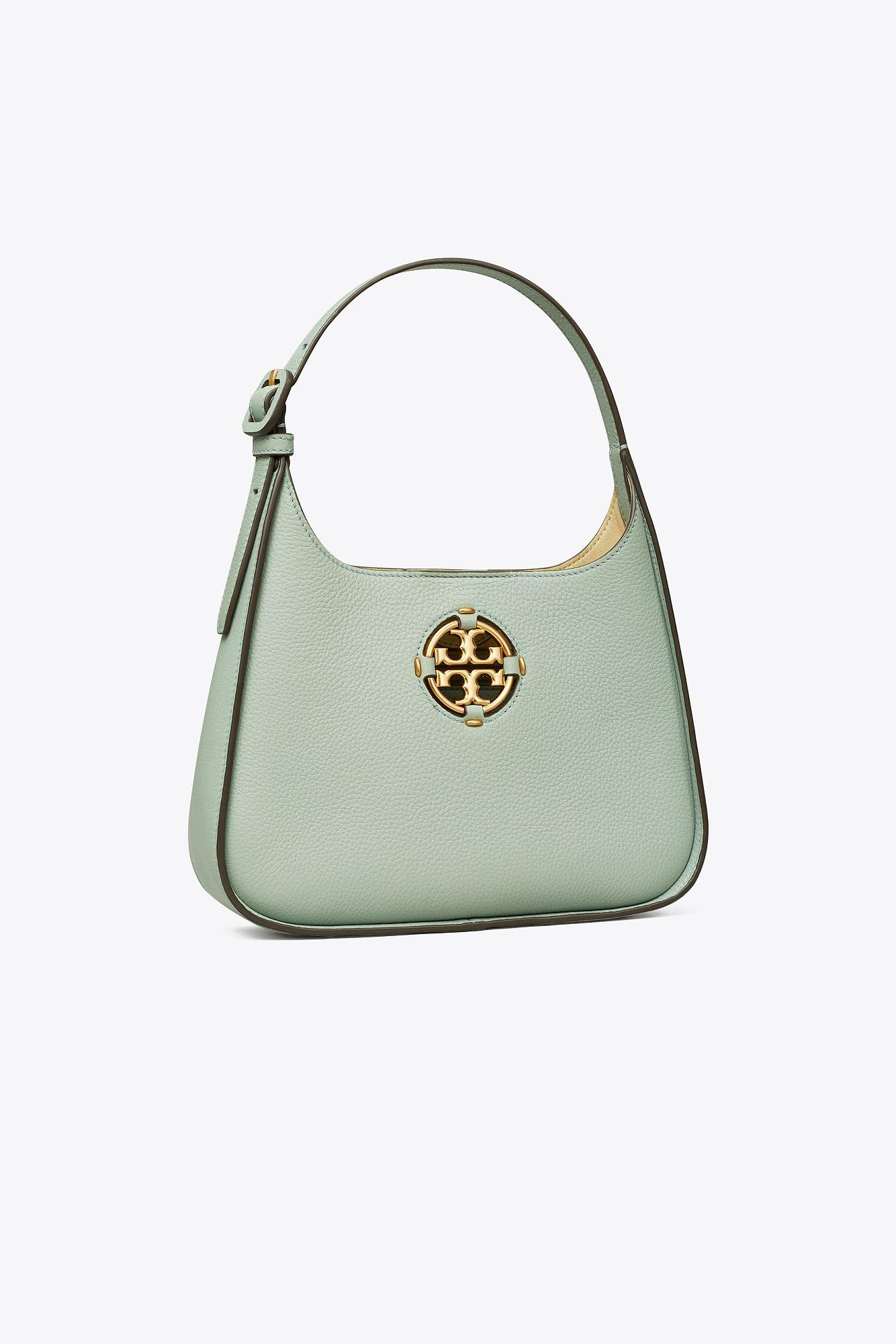 Tory Burch Miller Small Classic Shoulder Bag in Green | Lyst