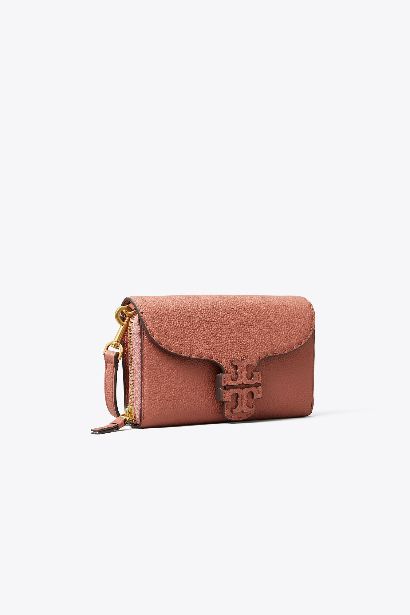 Tory Burch Leather Mcgraw Wallet Crossbody in Brown - Lyst