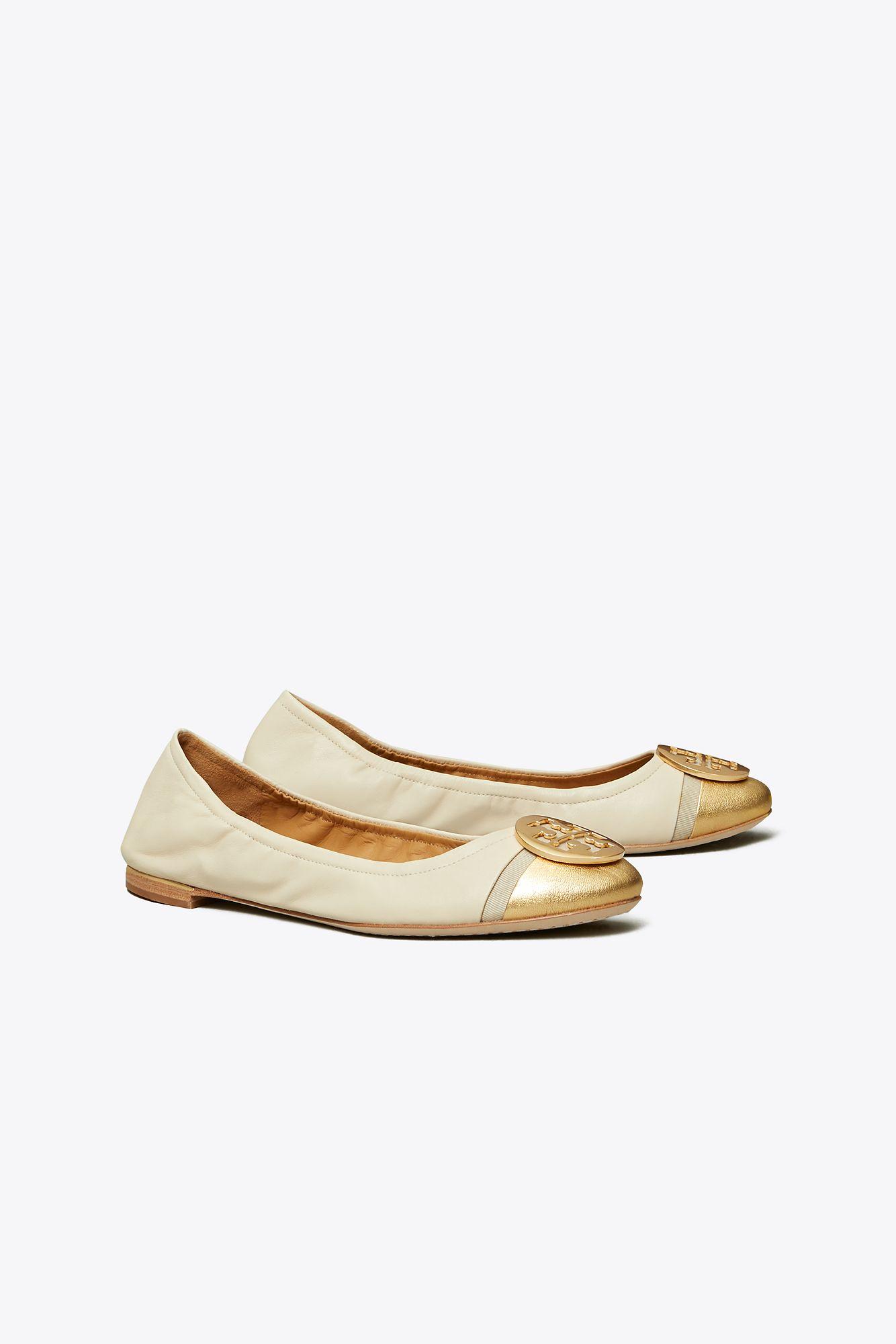 minnie cap toe ballet flat tory burch