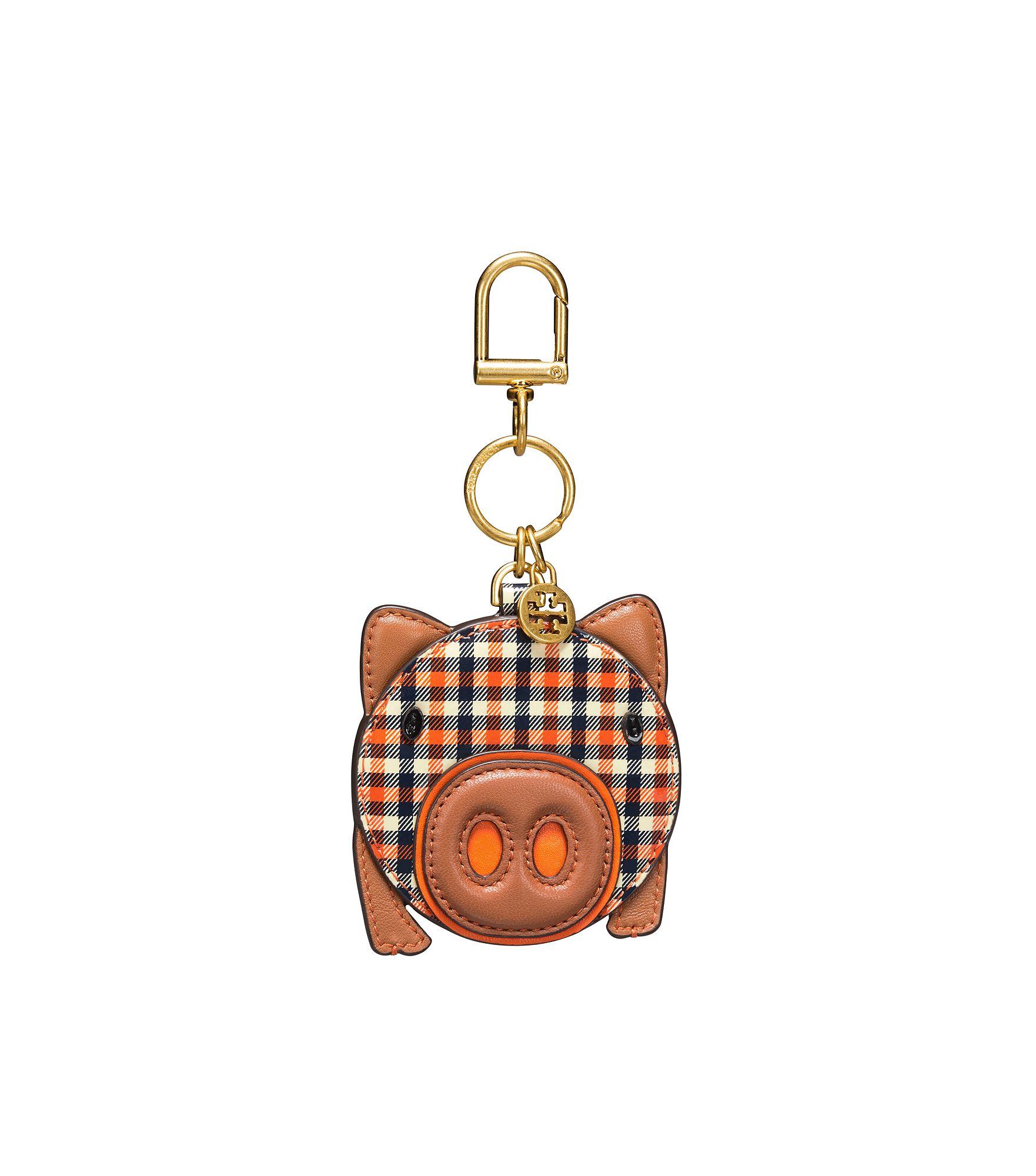 tory burch pig keychain