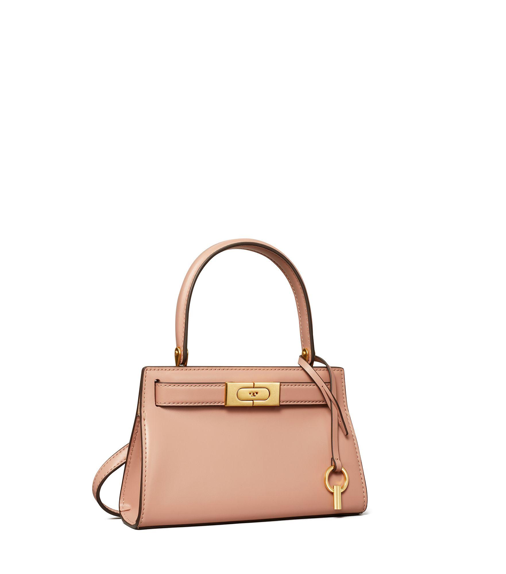 Tory Burch Leather Lee Radziwill Petite Bag in Pink (Yellow) | Lyst