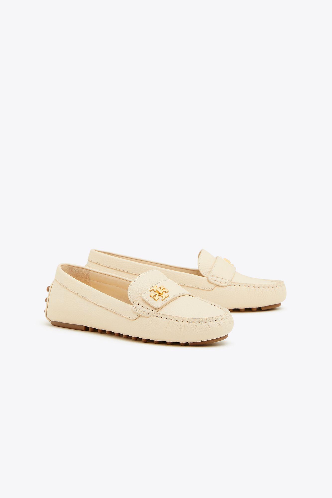Tory Burch Canvas Kira Driver in Natural - Lyst