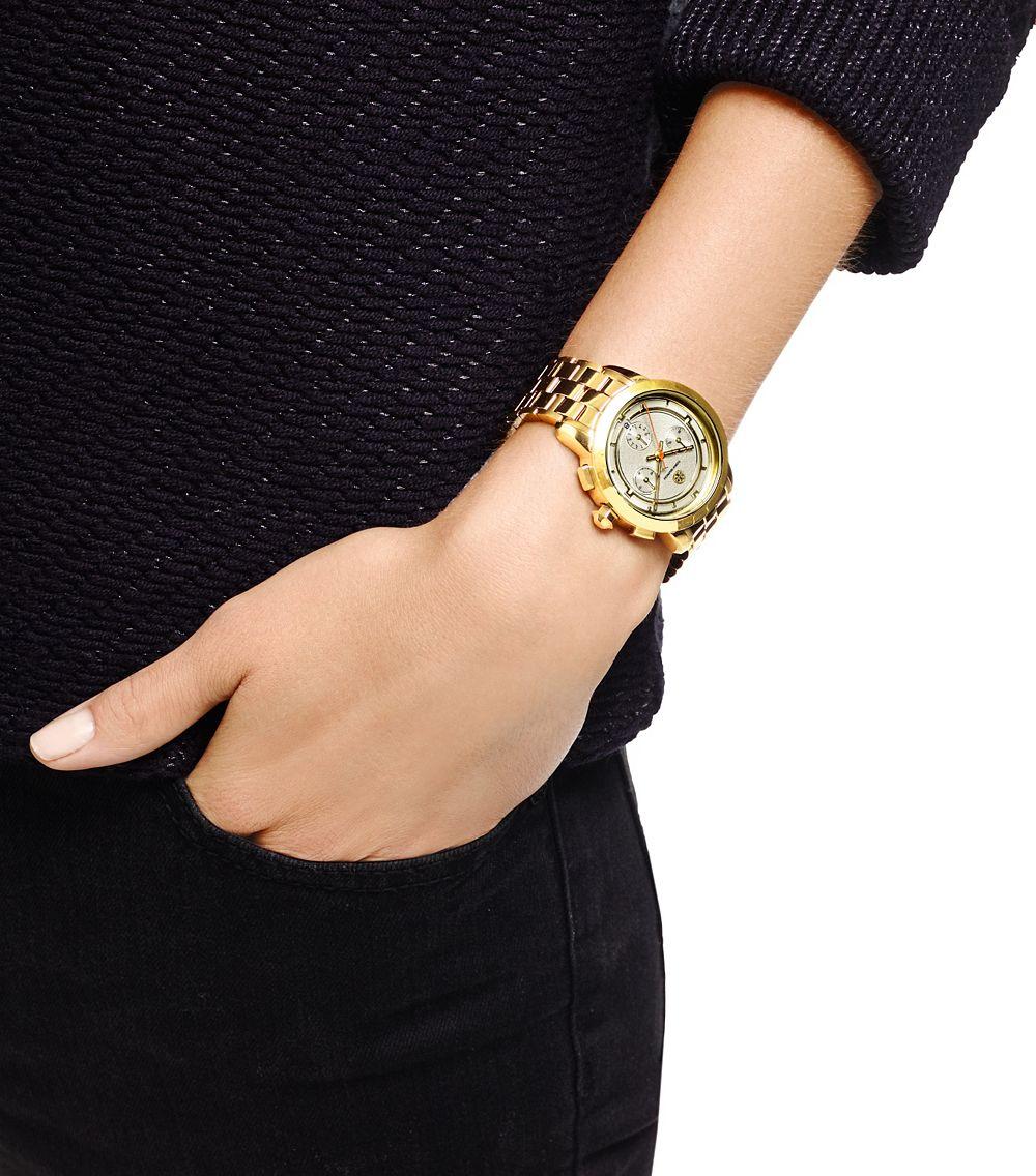 tory burch chronograph watch