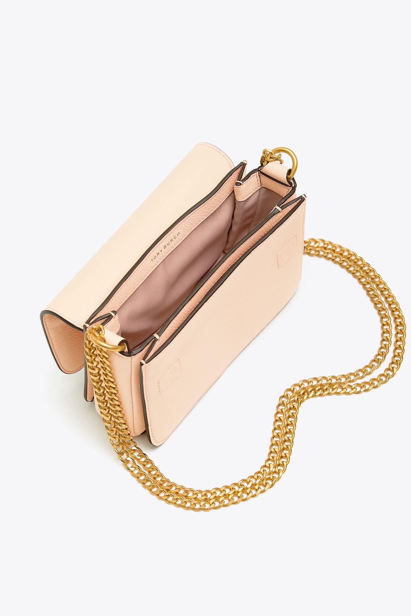 Tory Burch Chelsea Mini Leather Crossbody in Pink Lyst