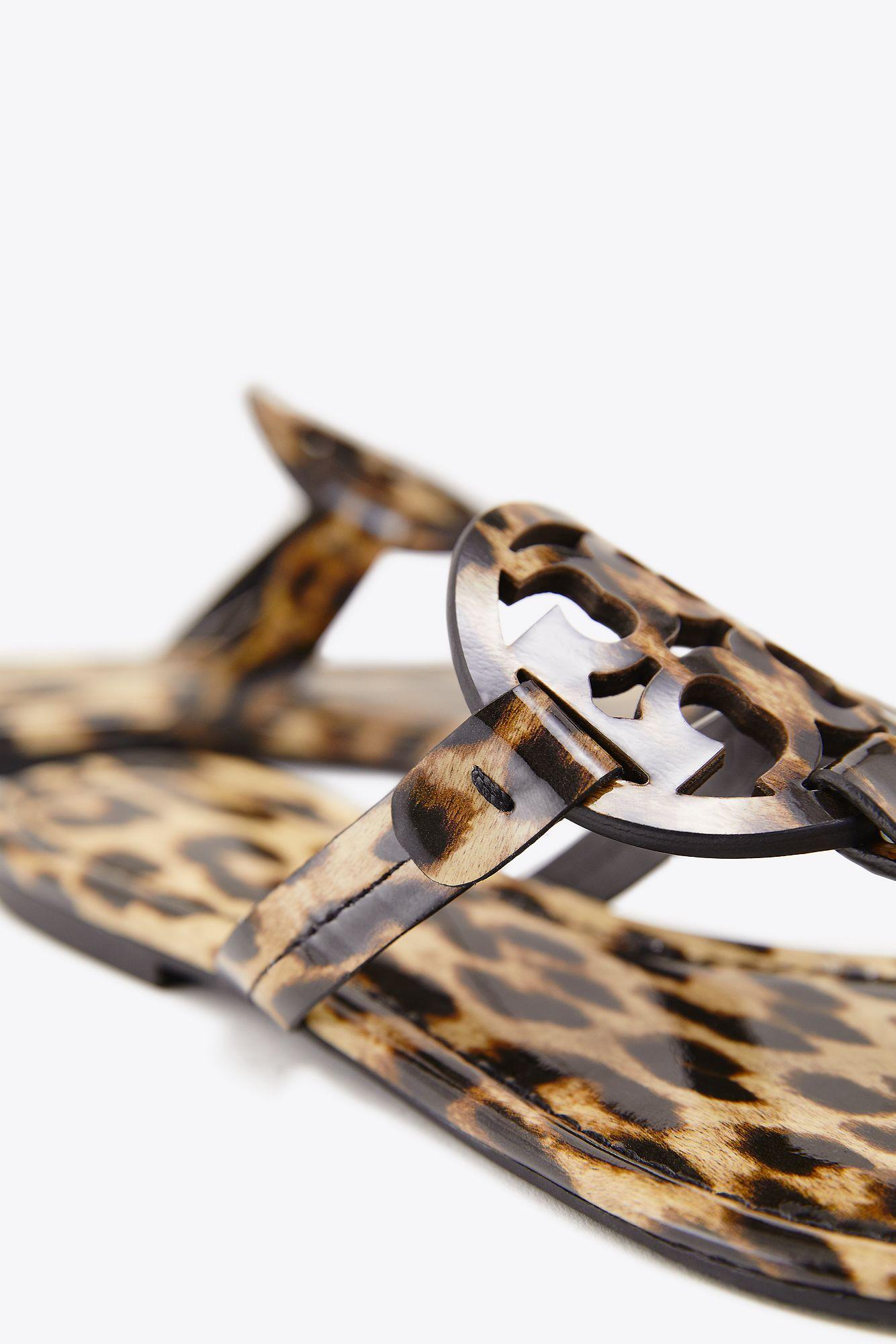 Tory Burch Miller Sandals, Printed Patent Leather | Lyst