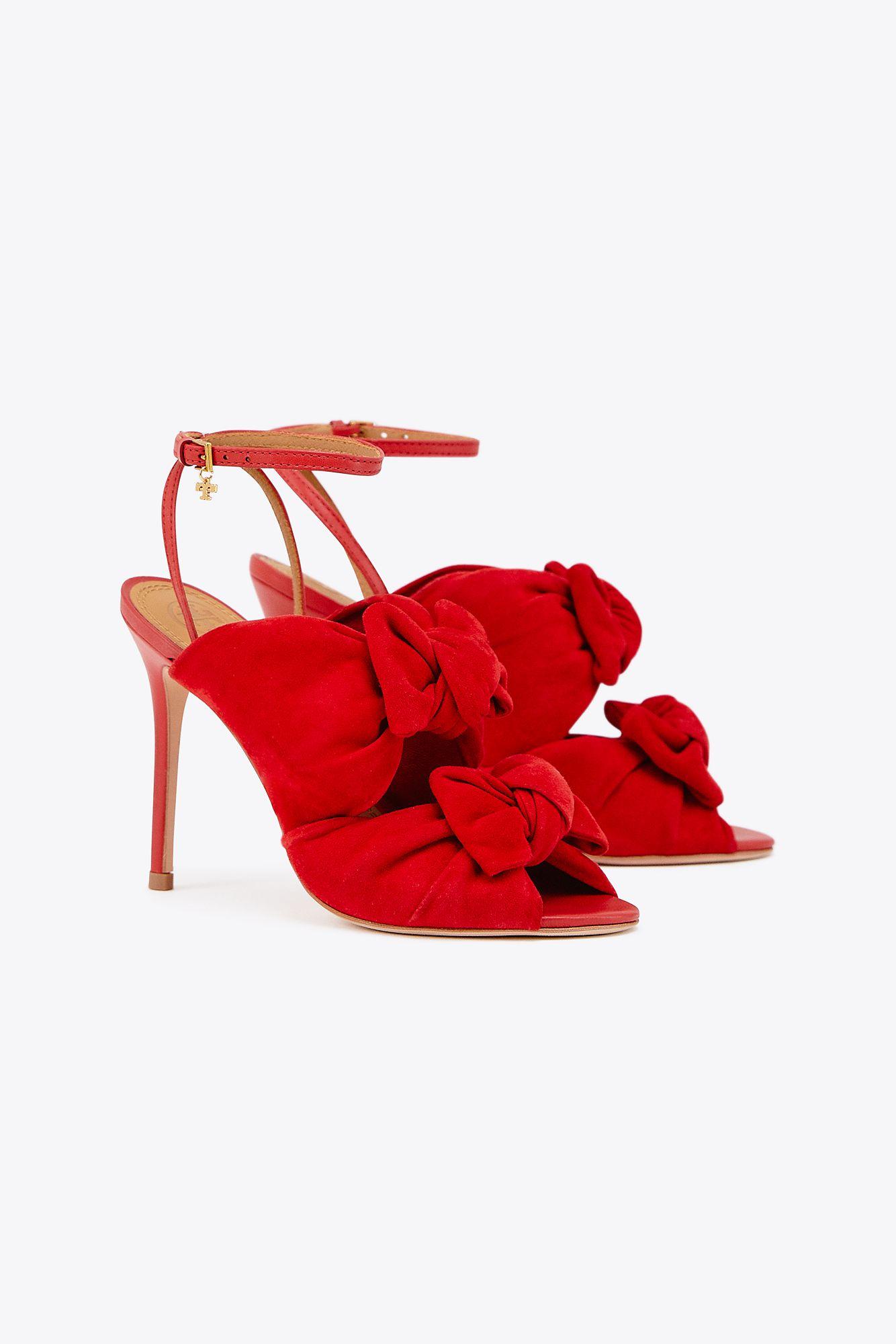 Tory Burch Eleanor Sandals in Red - Lyst