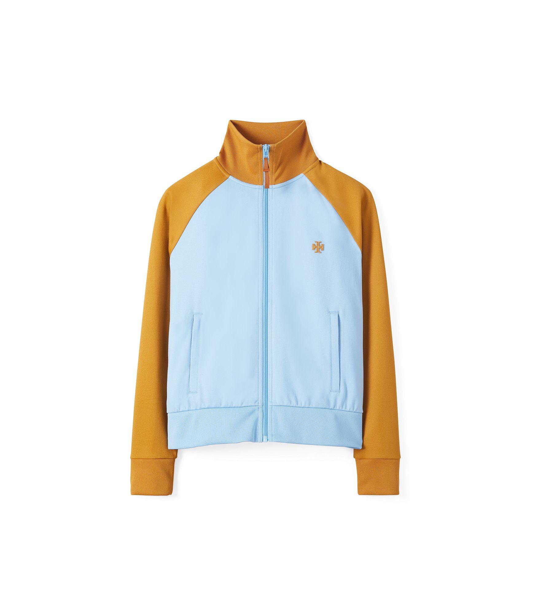 Tory Sport Color-block Double Knit Track Jacket in Blue | Lyst