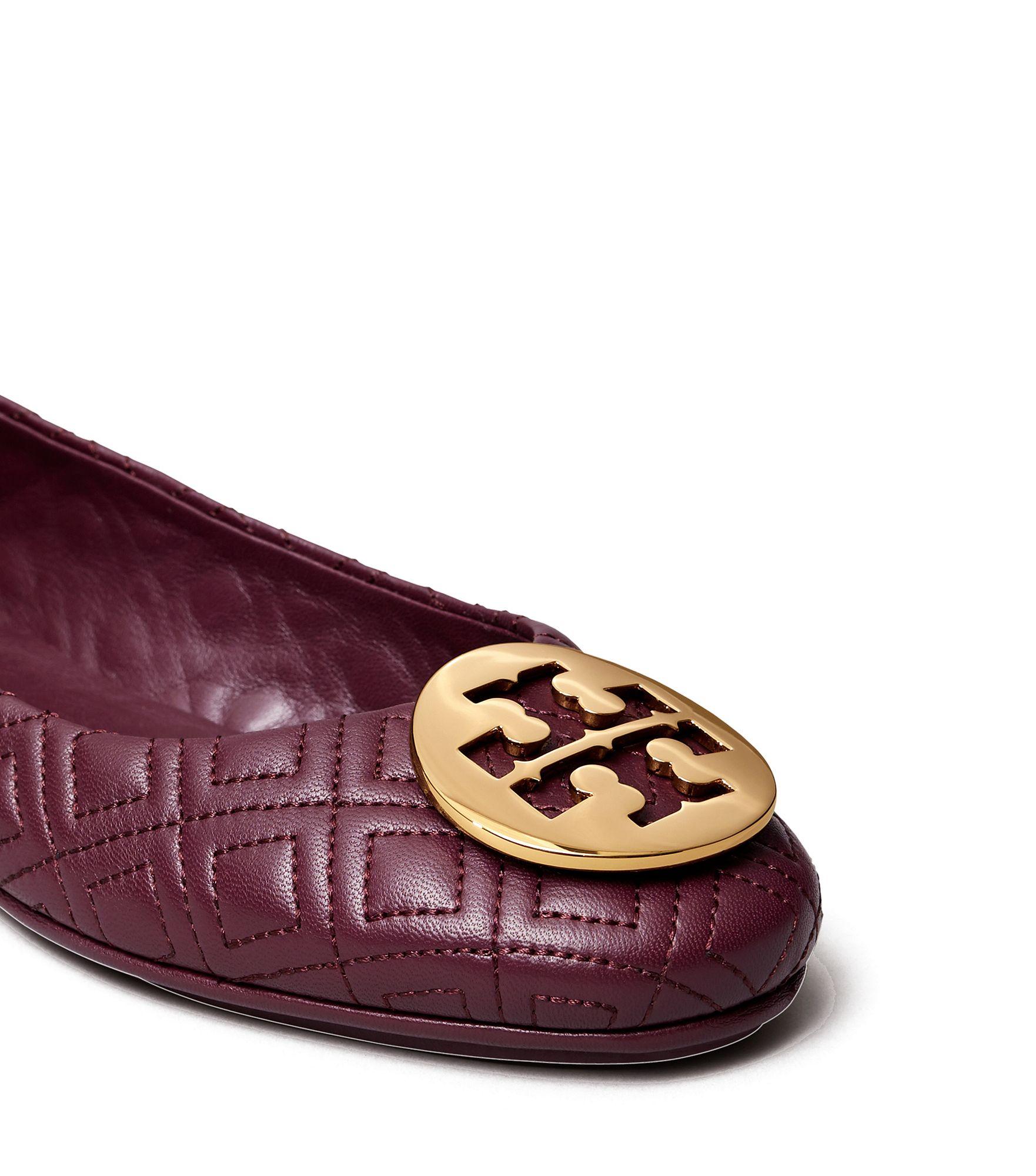 Tory Burch Leather Quilted Minnie in Brown (Purple) - Save 67% - Lyst