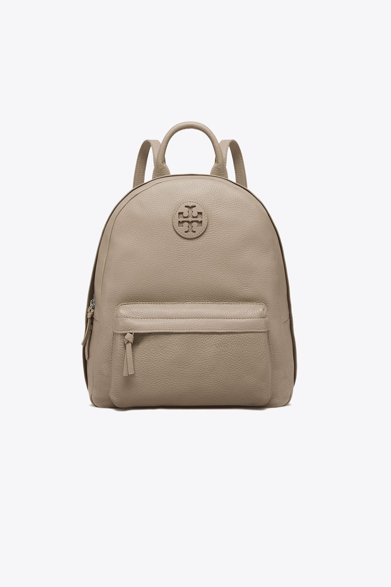 Tory Burch Leather Backpack in Gray | Lyst