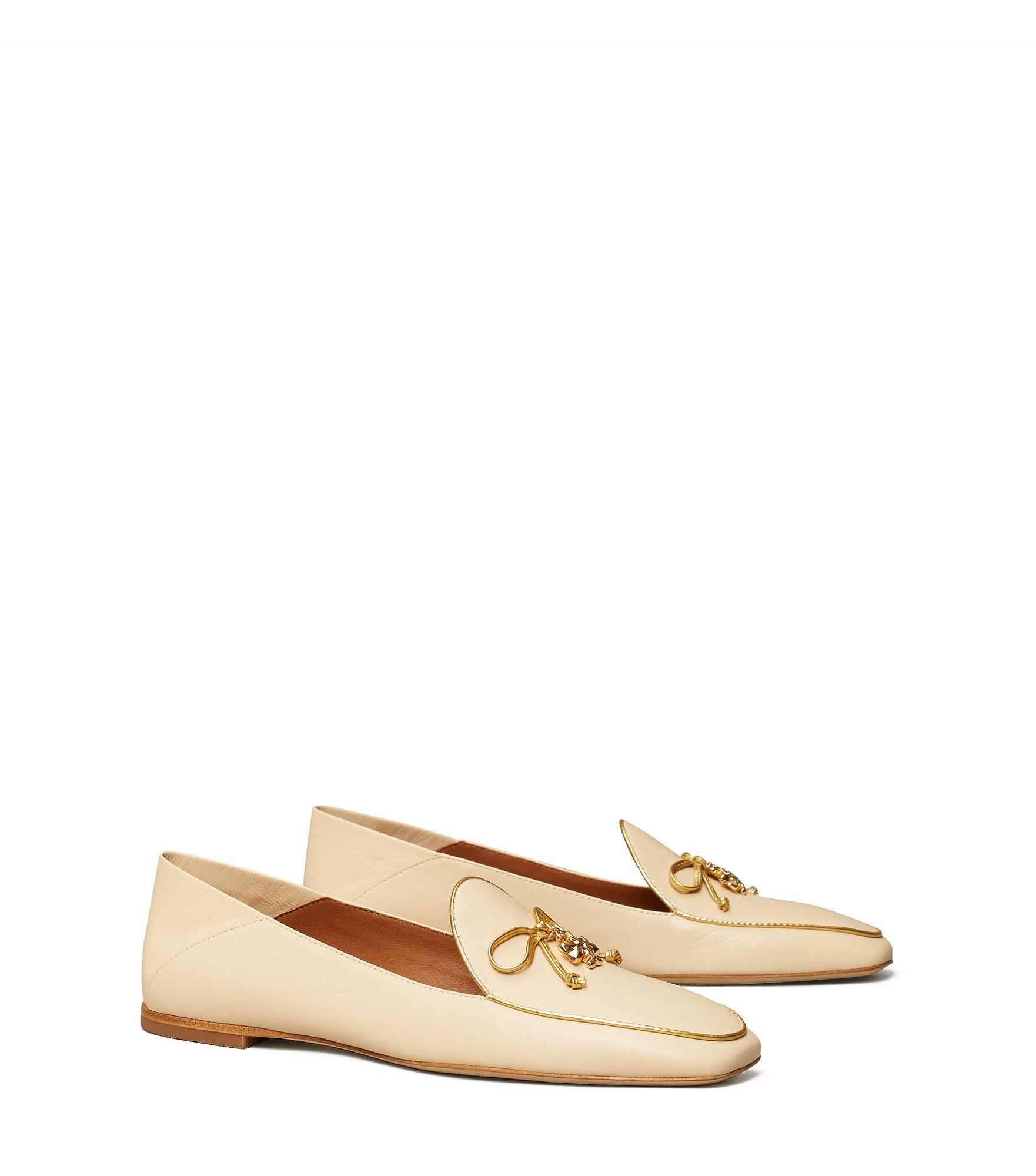 Tory Burch Tory Charm Two-tone Loafer in Metallic | Lyst