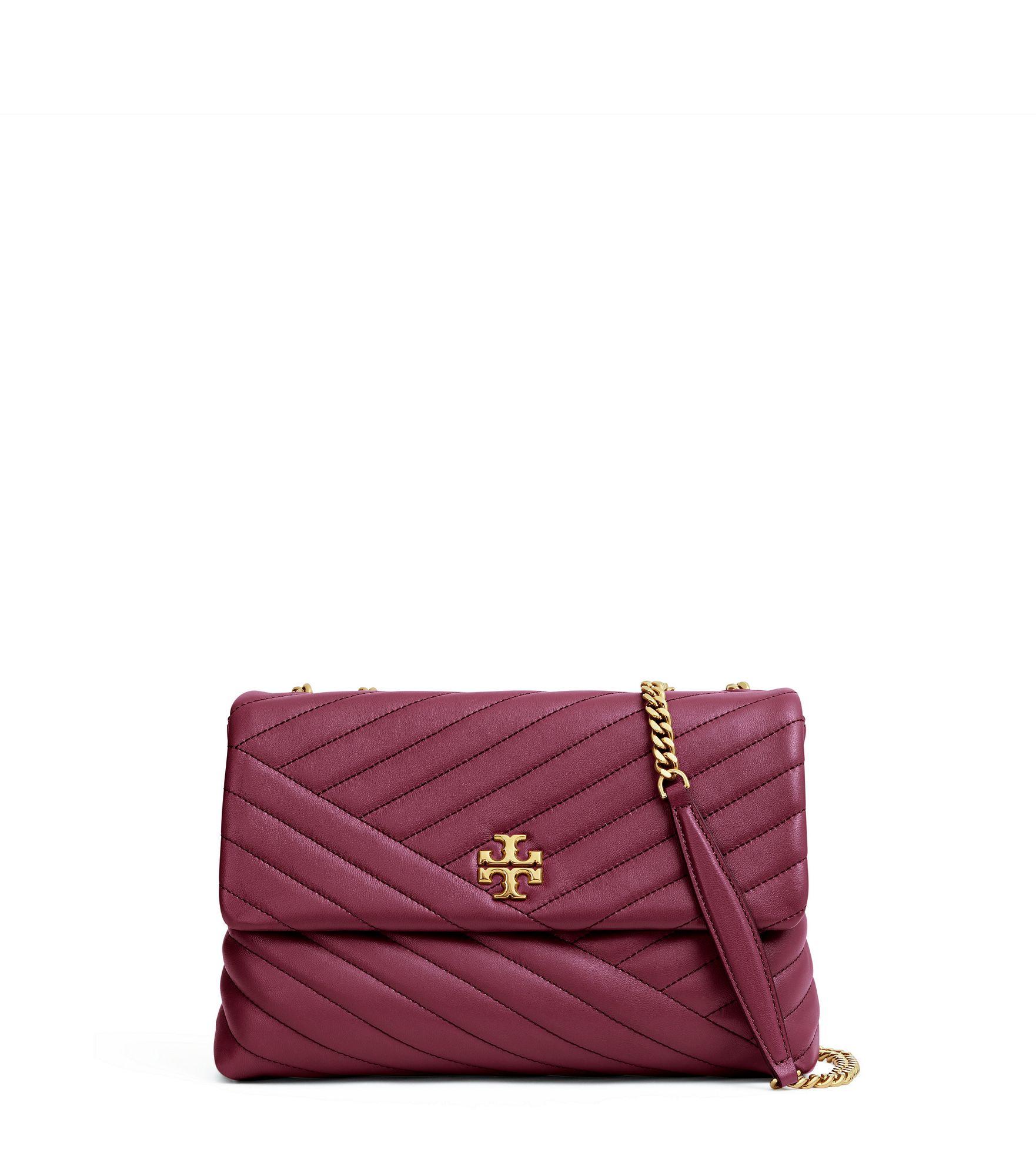 Tory Burch Kira Chevron Quilted Leather Shoulder Bag - Pink In
