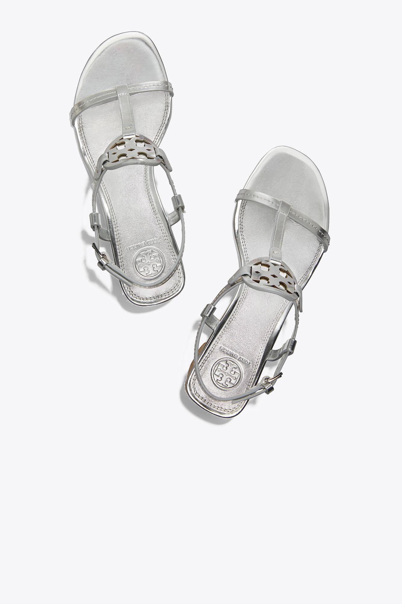 miller espadrille sandal metallic leather
