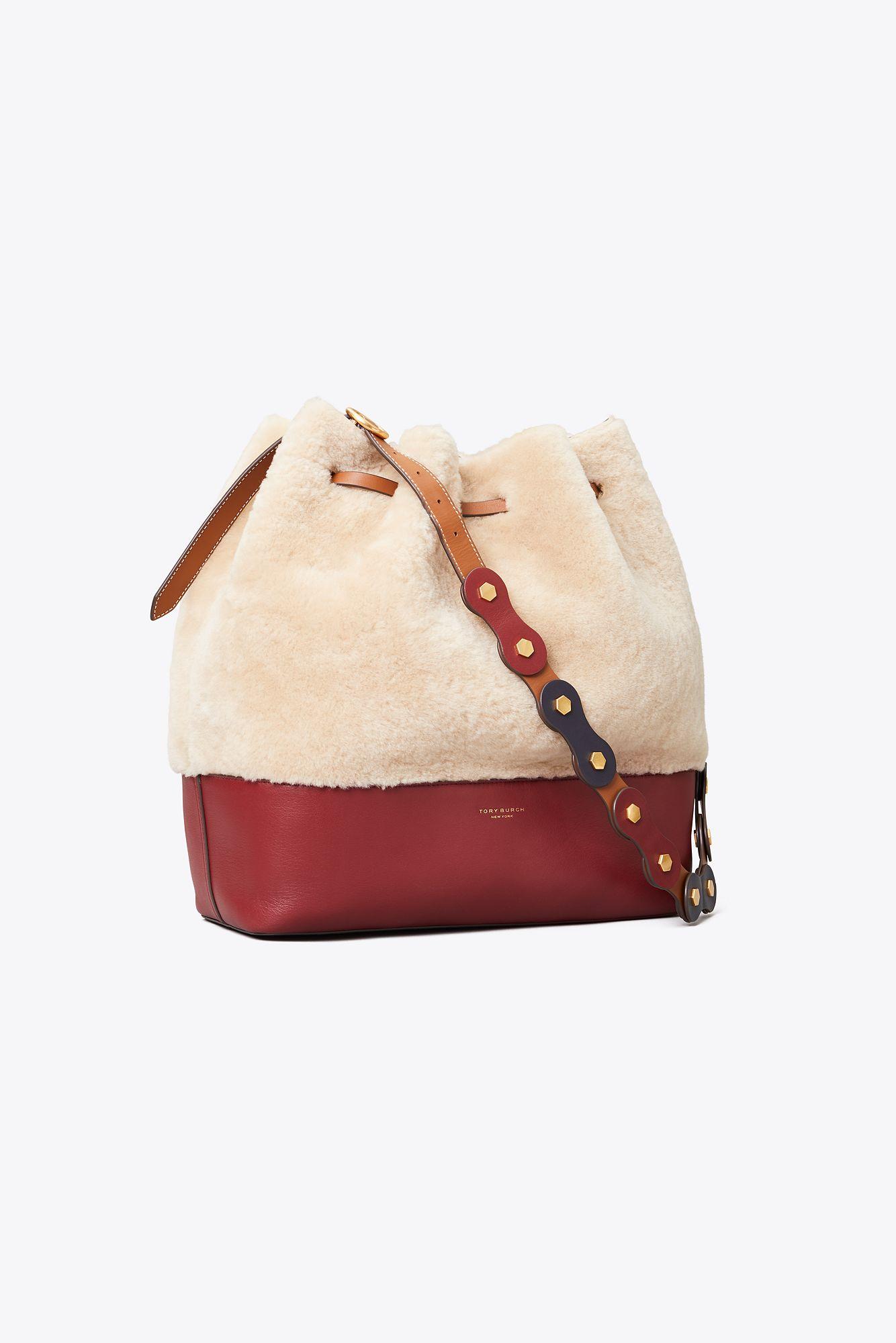 shearling hobo
