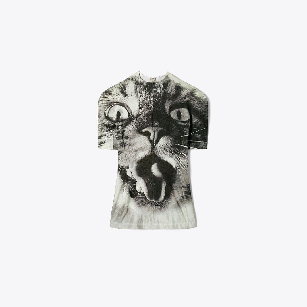 大柄猫★送料&関税込★シャツ★Tory Burch★CAT PRINTED T-SHIRT 大柄猫☆送料&関税込☆シャツ☆Tory Burch☆CAT PRINTED T-SHIRT